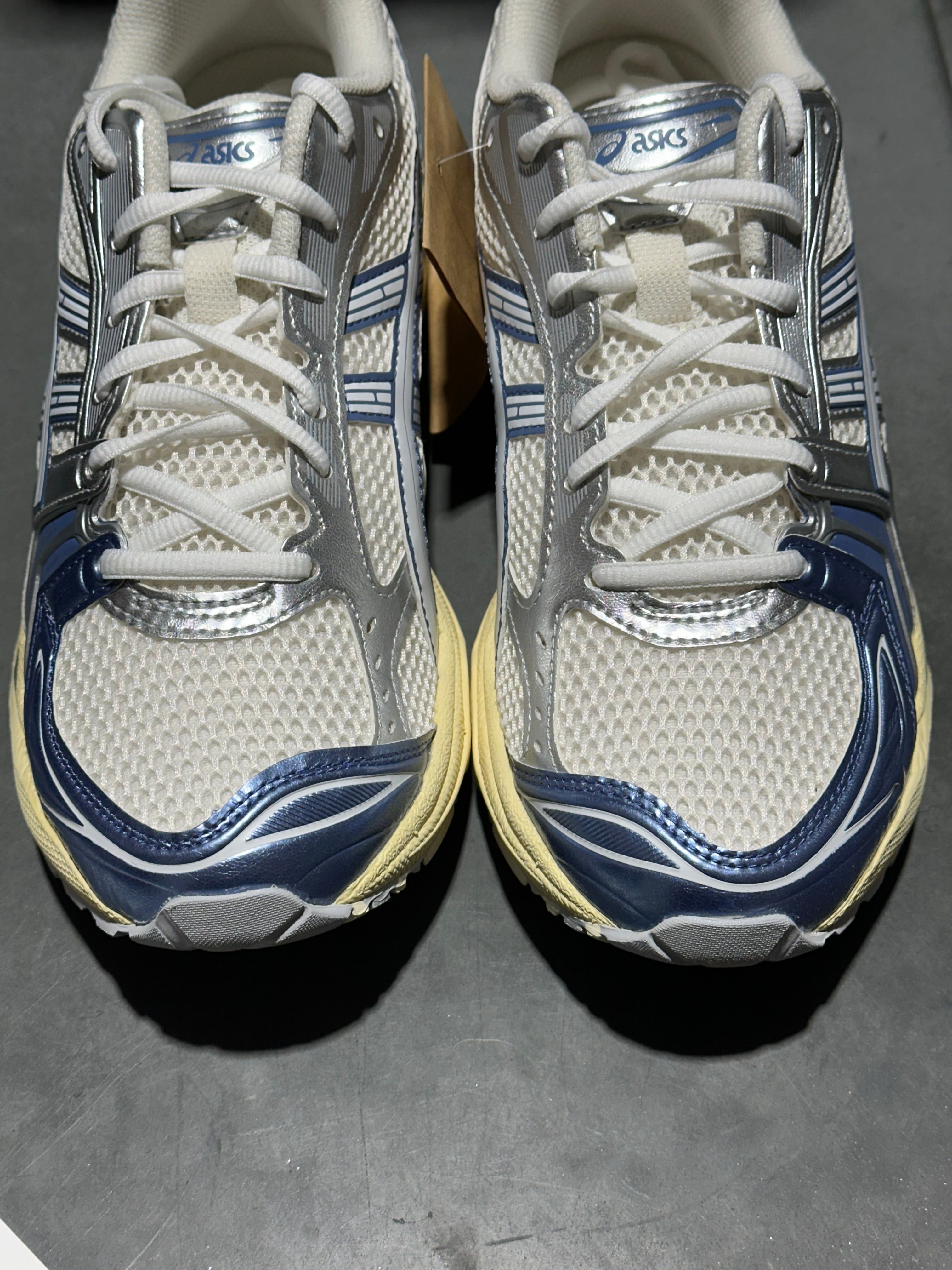 ASICS Gel-Kayano 14 - Cream Metallic Blue Size 8.5