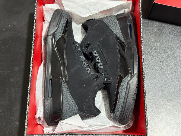 Air Jordan 3 Retro - Black Cat 2025 Size 9.5