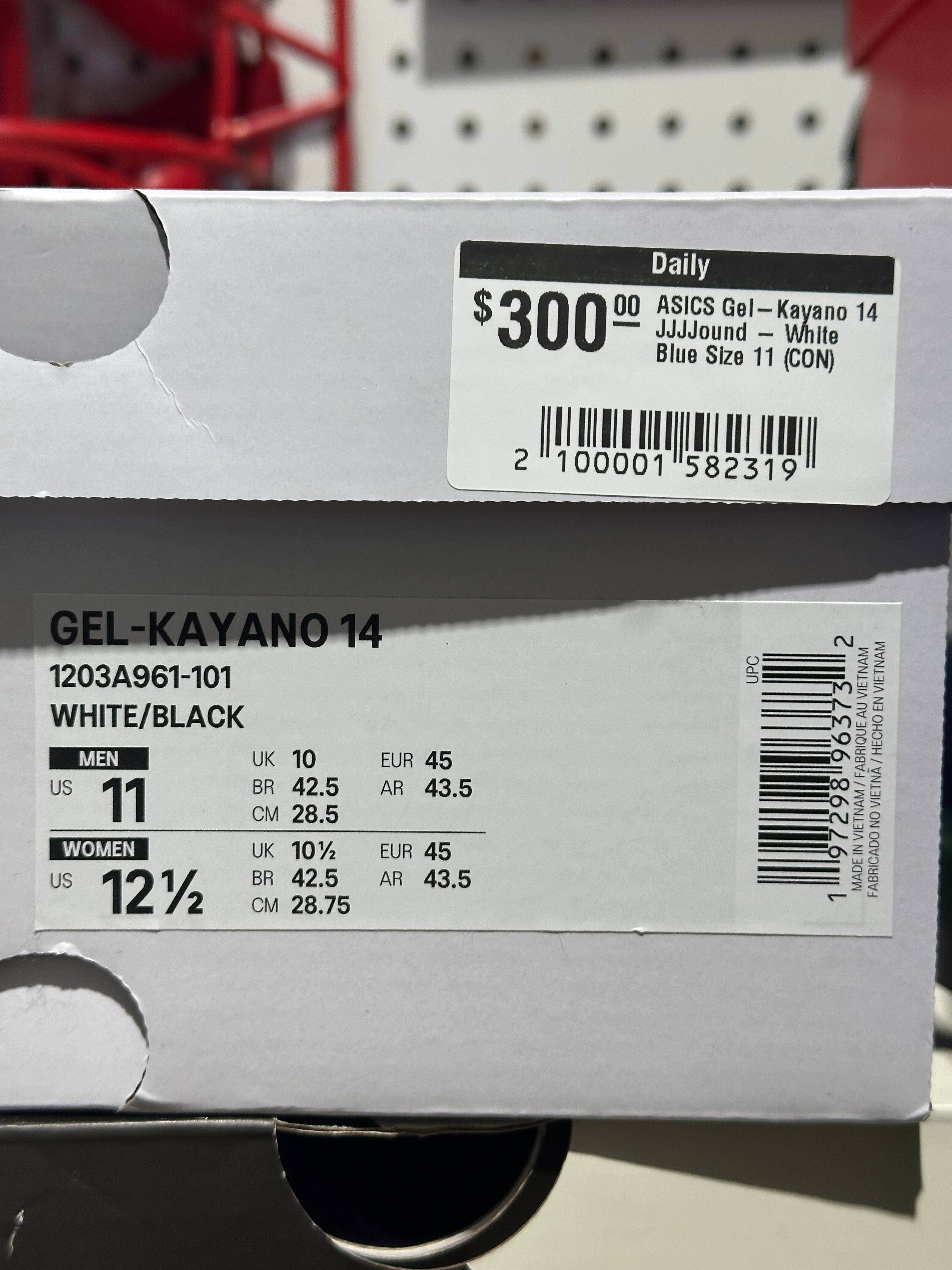 ASICS Gel-Kayano 14 JJJJound - White Blue Size 11