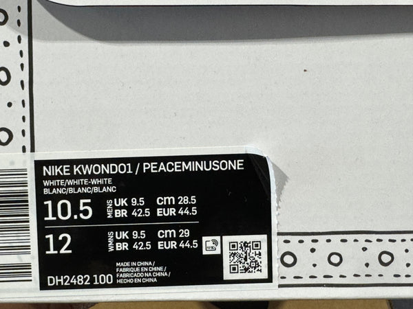Nike Kwondo1 x Peaceminusone - White Size 10.5