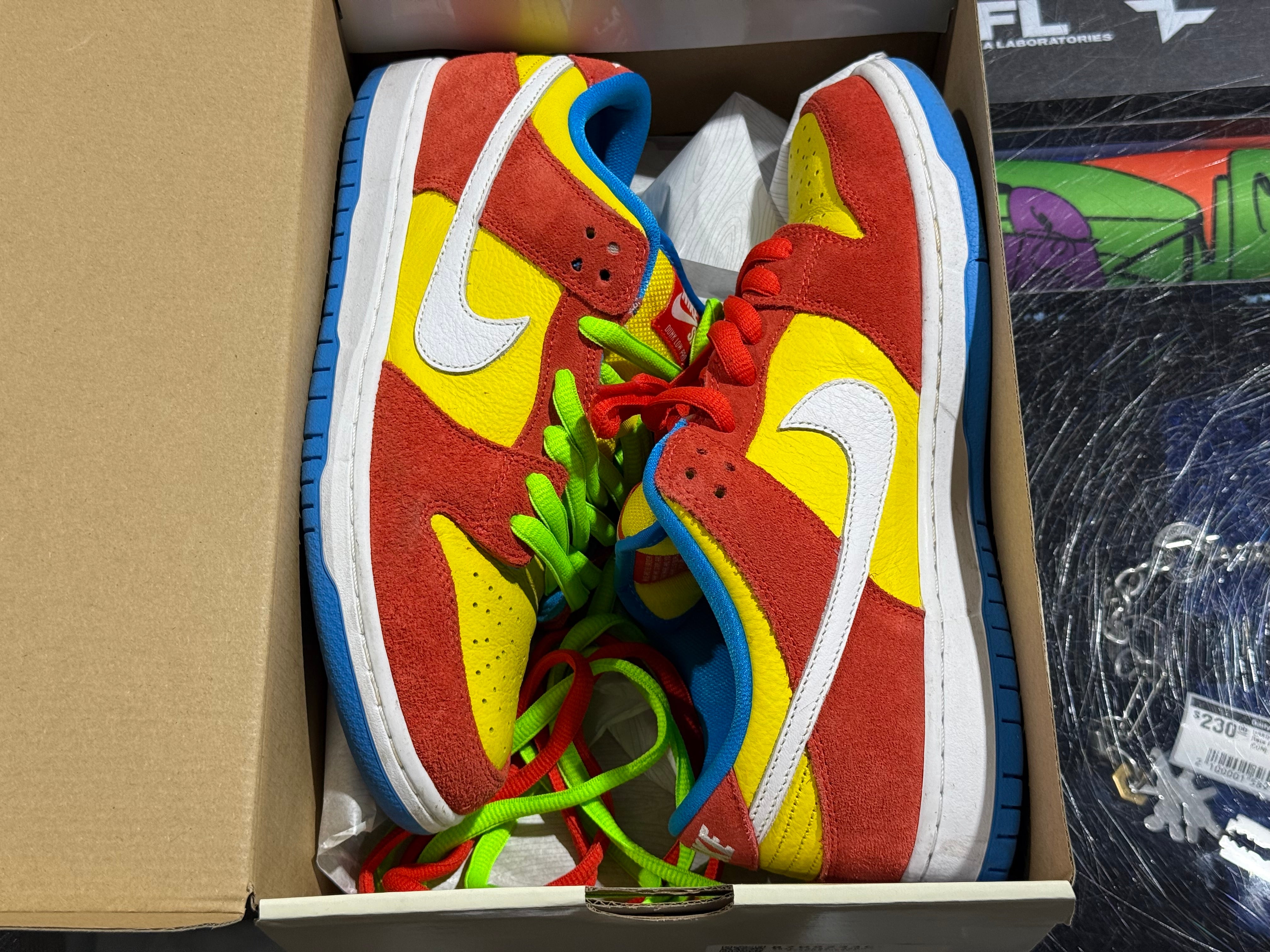 Nike SB Dunk Low Pro - Bart Simpson Size 10