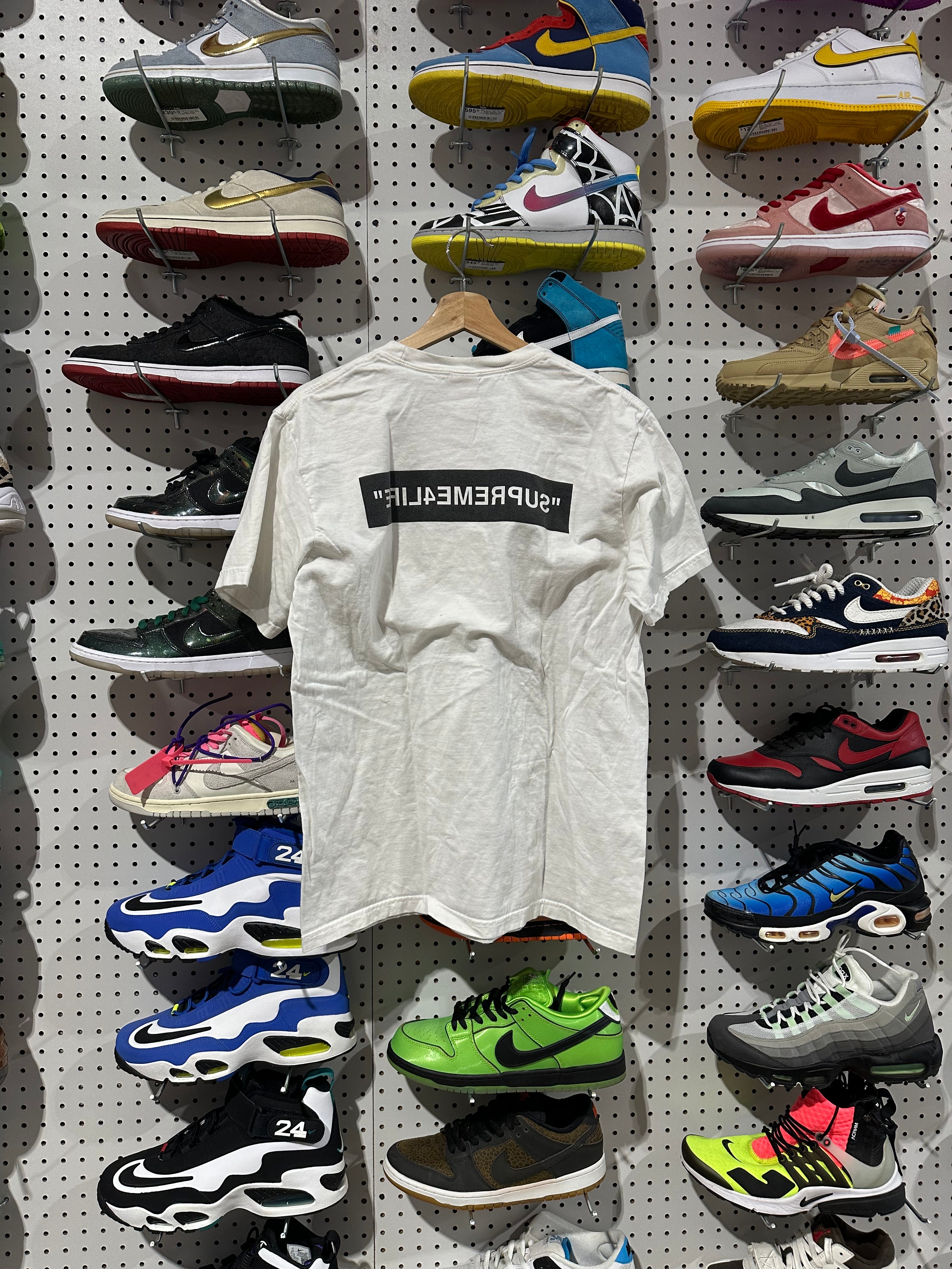 USED Supreme 4LIFE Tee - White Size Medium