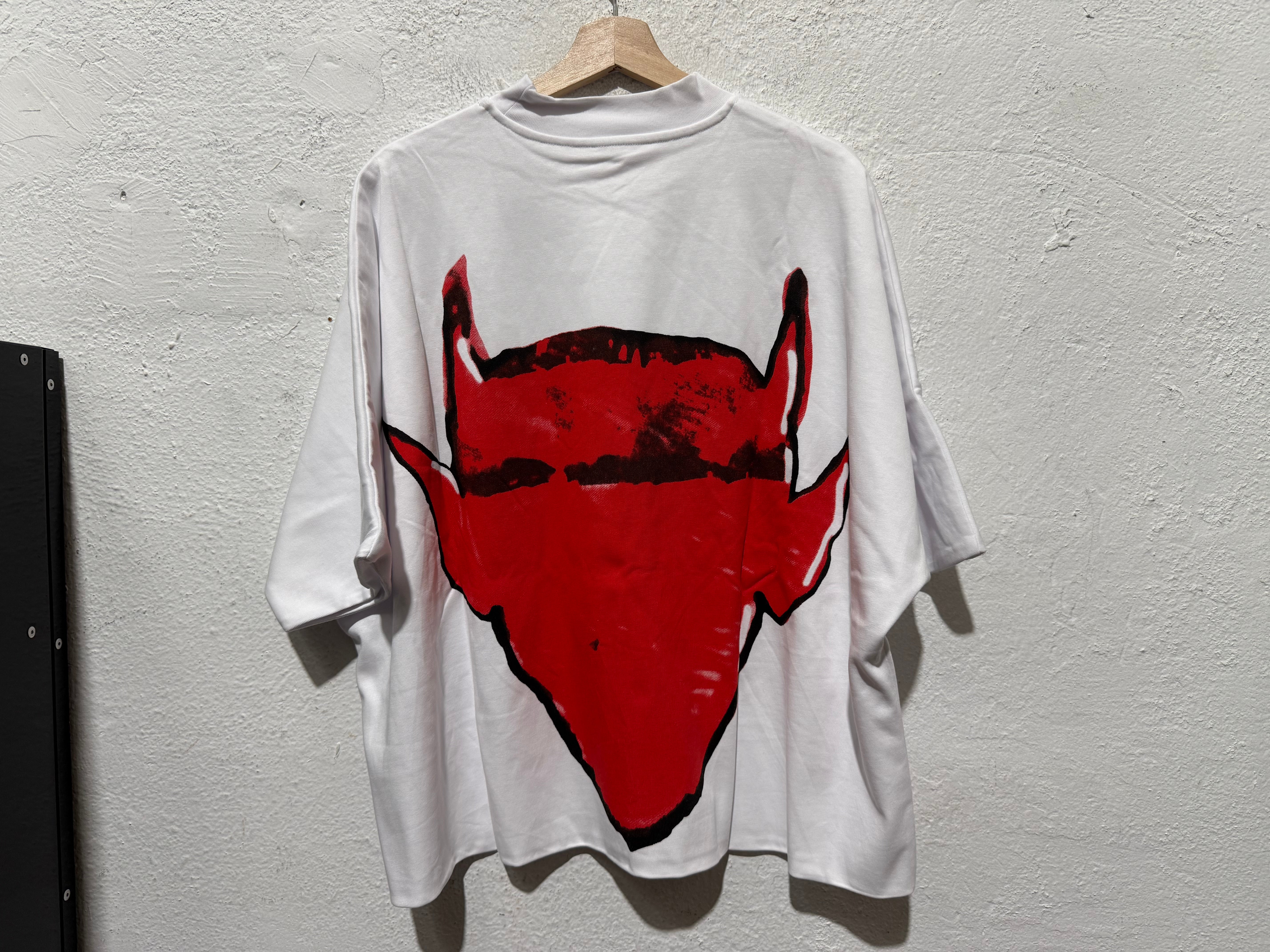 NEW Billionaire Studios Red Demon Tee - White
