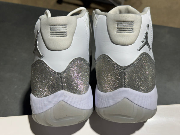 WMNS Air Jordan 11 Retro - White/Metallic Silver Size 12W/10.5M