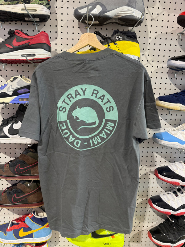 NEW Stray Rats Miami Dade Logo - Grey Size Large