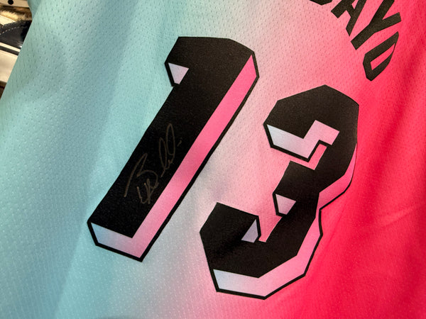 Nike Miami Heat Adebayo #13 Autographed Jersey - Miami Vice Size XL