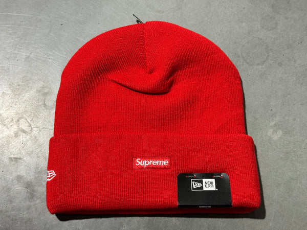 NEW Supreme x New Era Old English Beanie - Red
