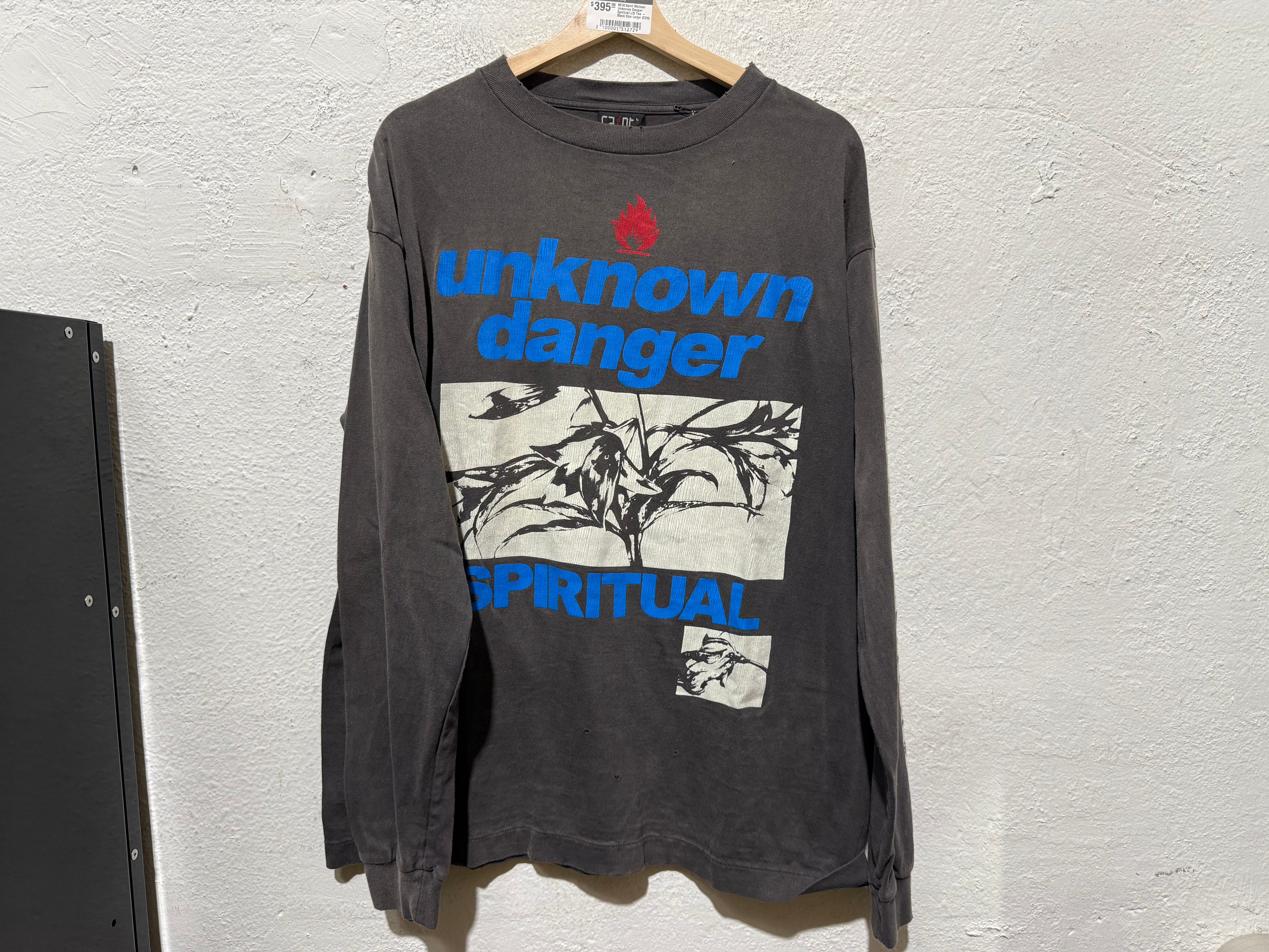 Saint Michael Unknown Danger Spiritual L/S Tee - Black Size Large