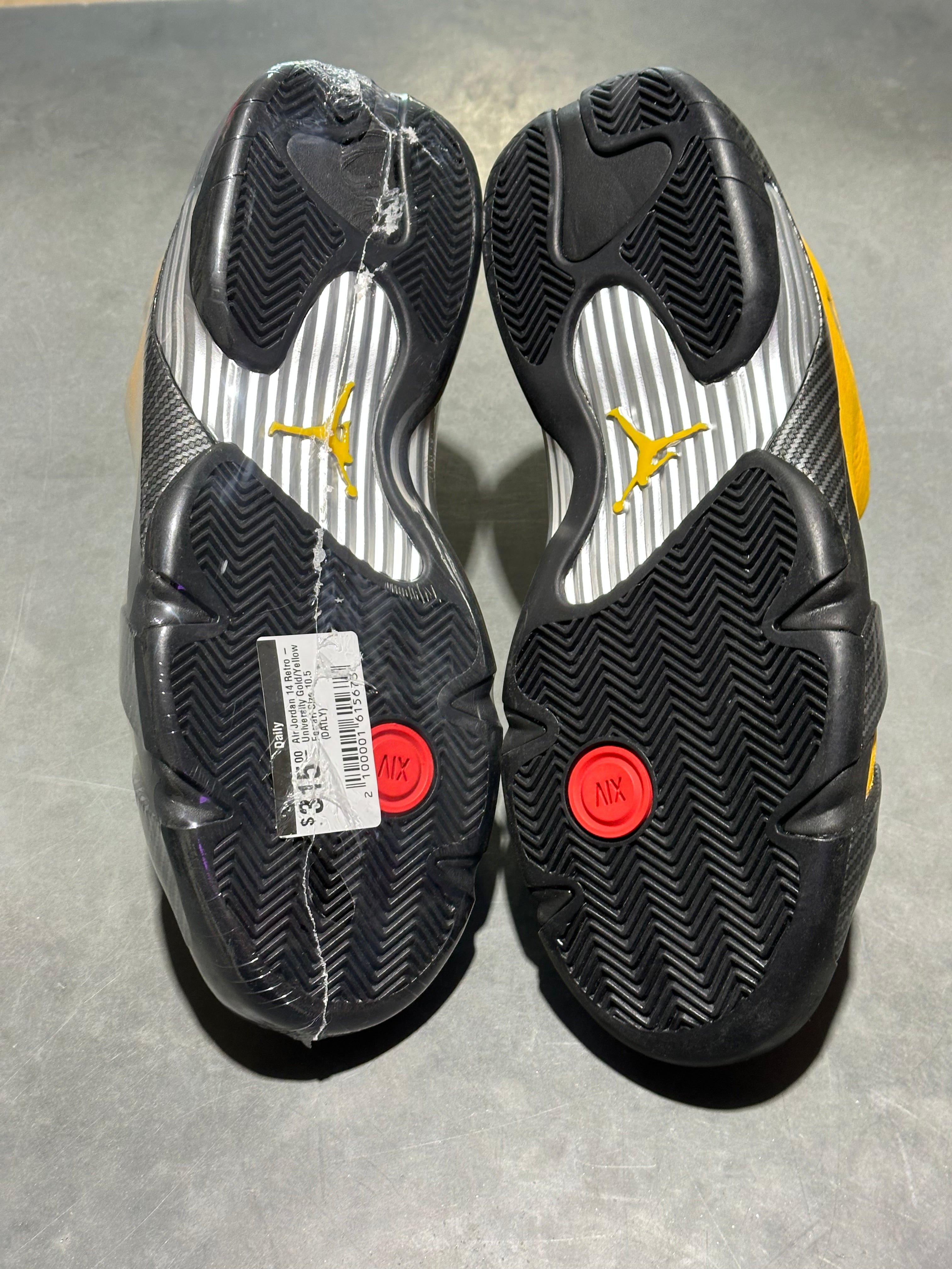 Air Jordan 14 Retro - University Gold/Yellow Ferrari Size 10.5