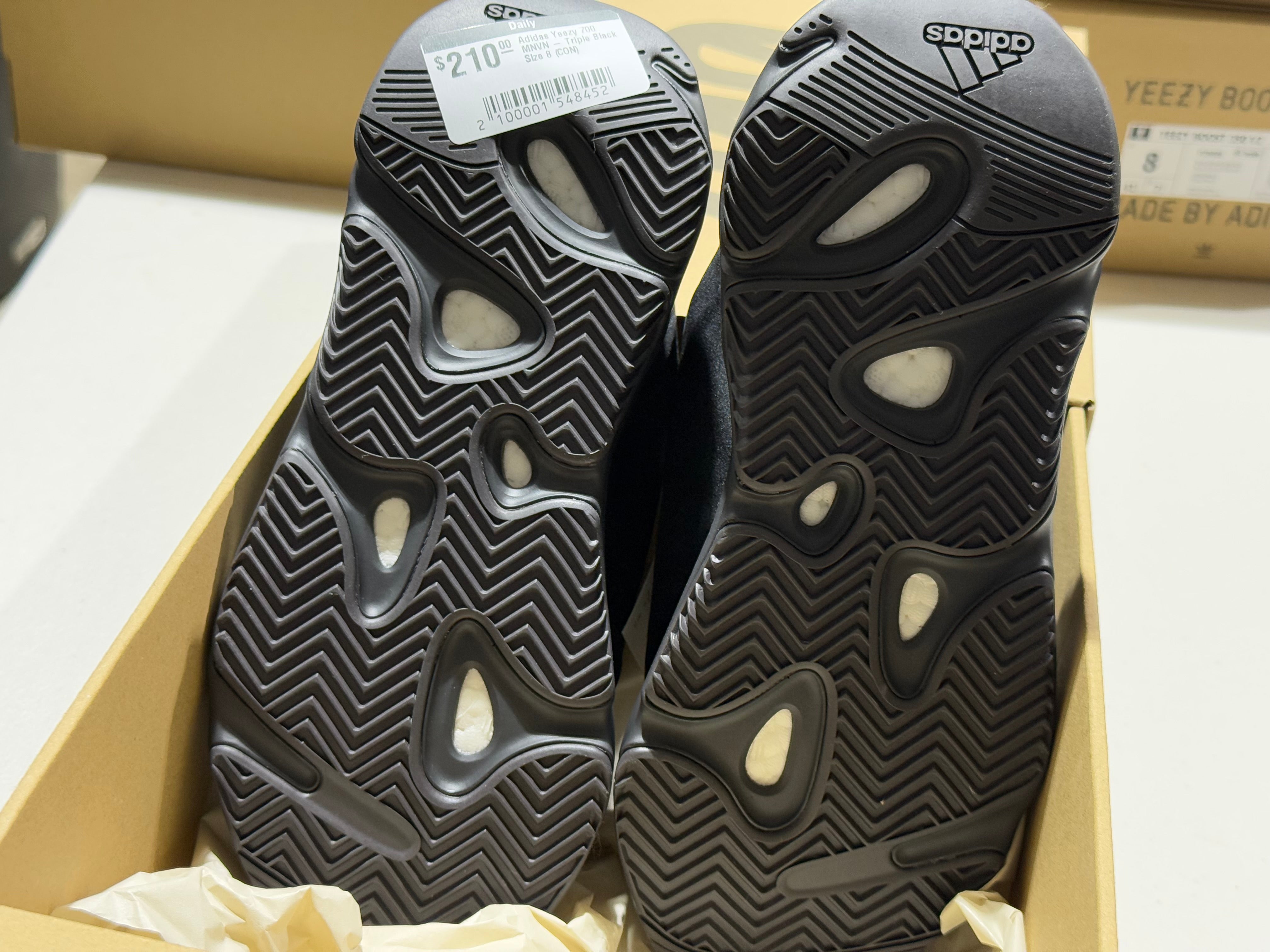 Adidas Yeezy 700 MNVN - Triple Black Size 8