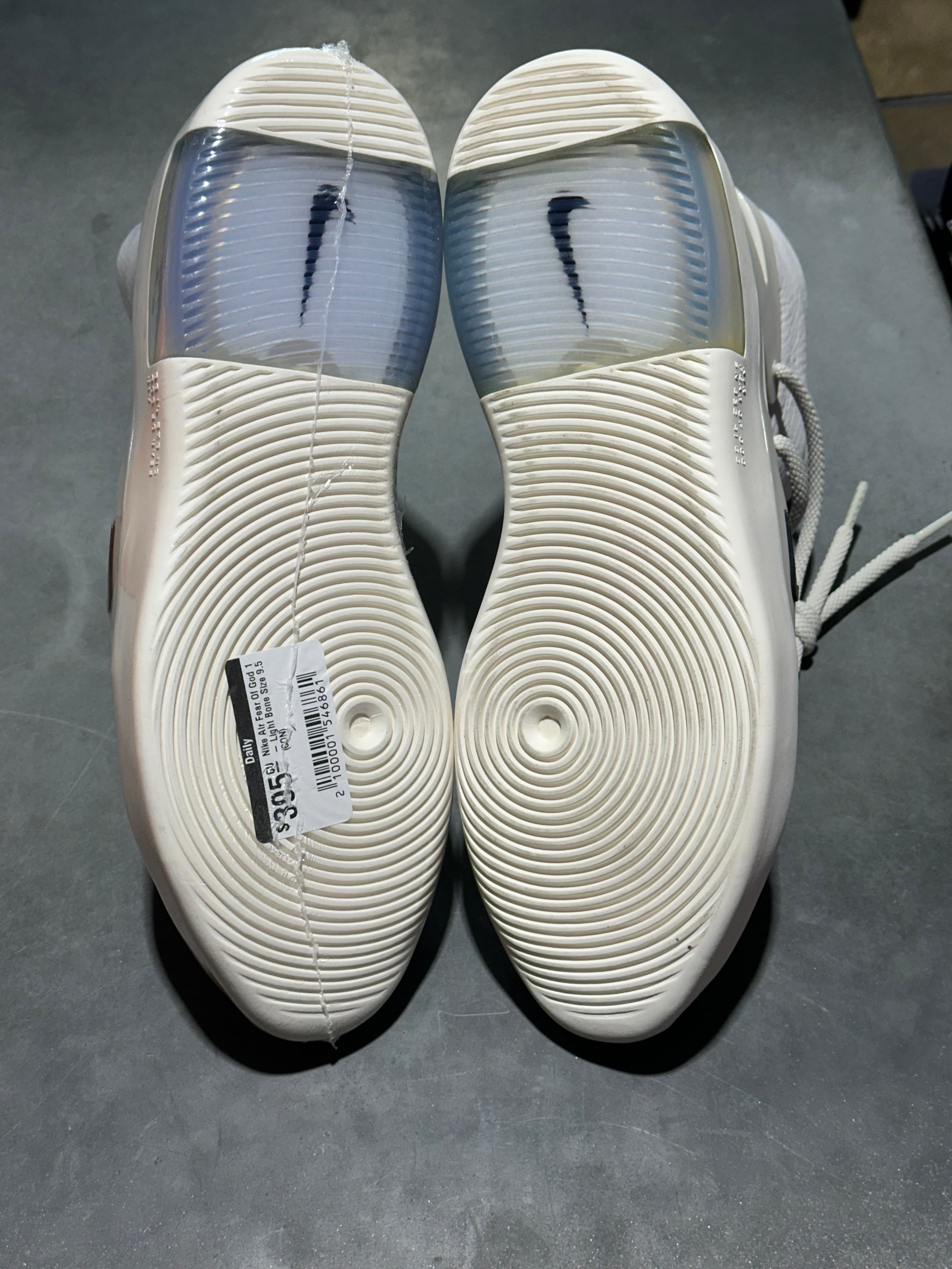 Nike Air Fear Of God 1 - Light Bone Size 9.5 (DAILY)