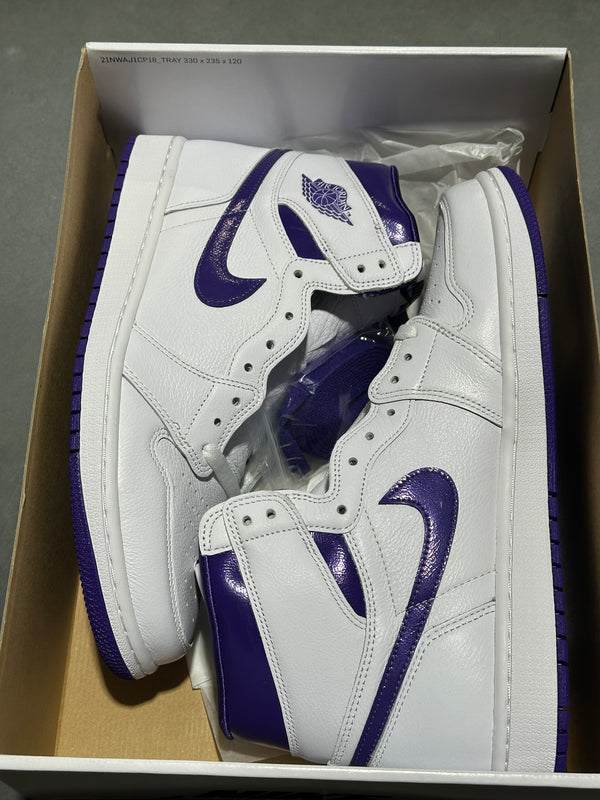 WMNS Air Jordan 1 High OG - Purple Metallic Size 11W/9.5M