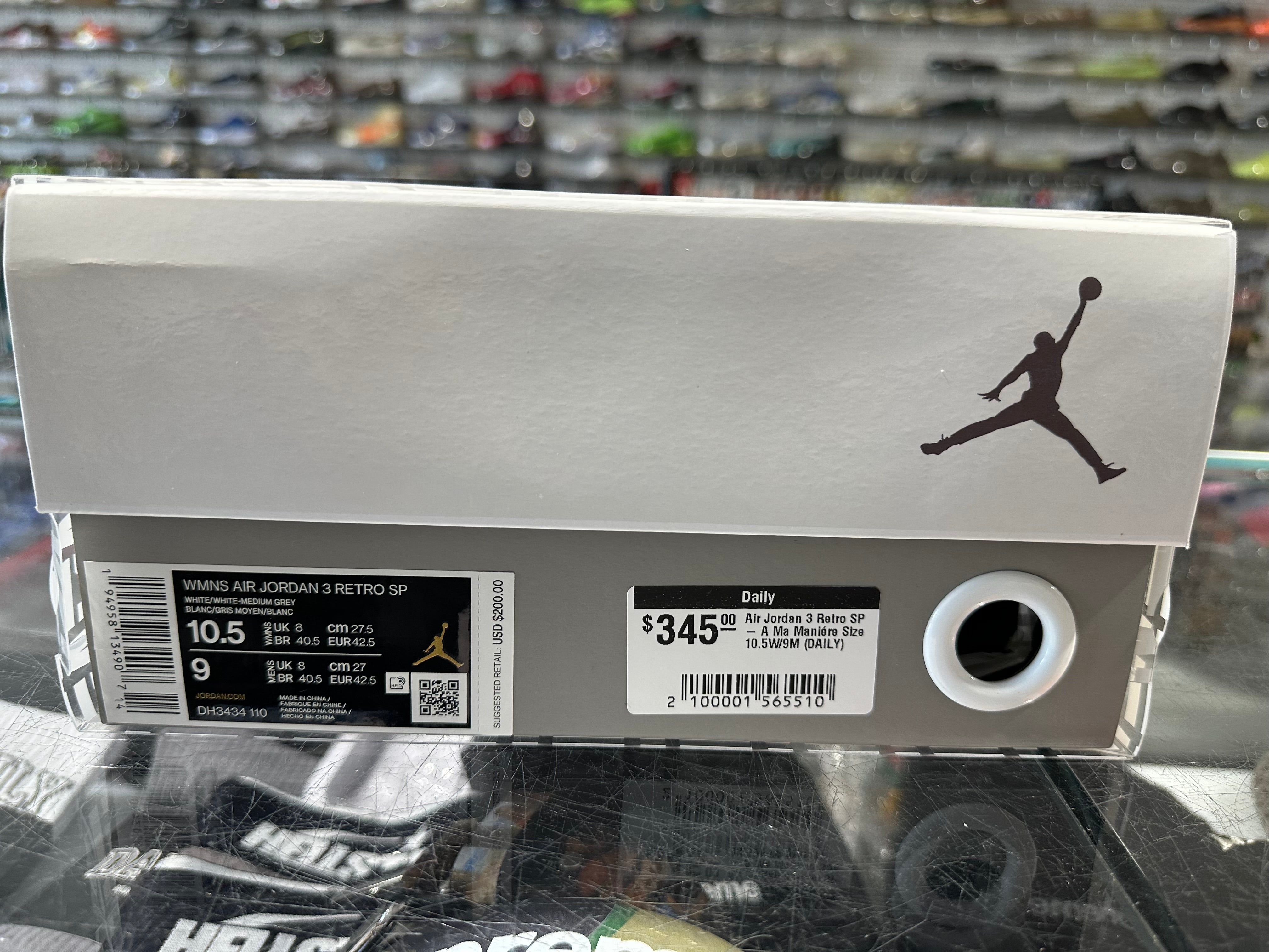 Air Jordan 3 Retro SP - A Ma Maniére Size 10.5W/9M