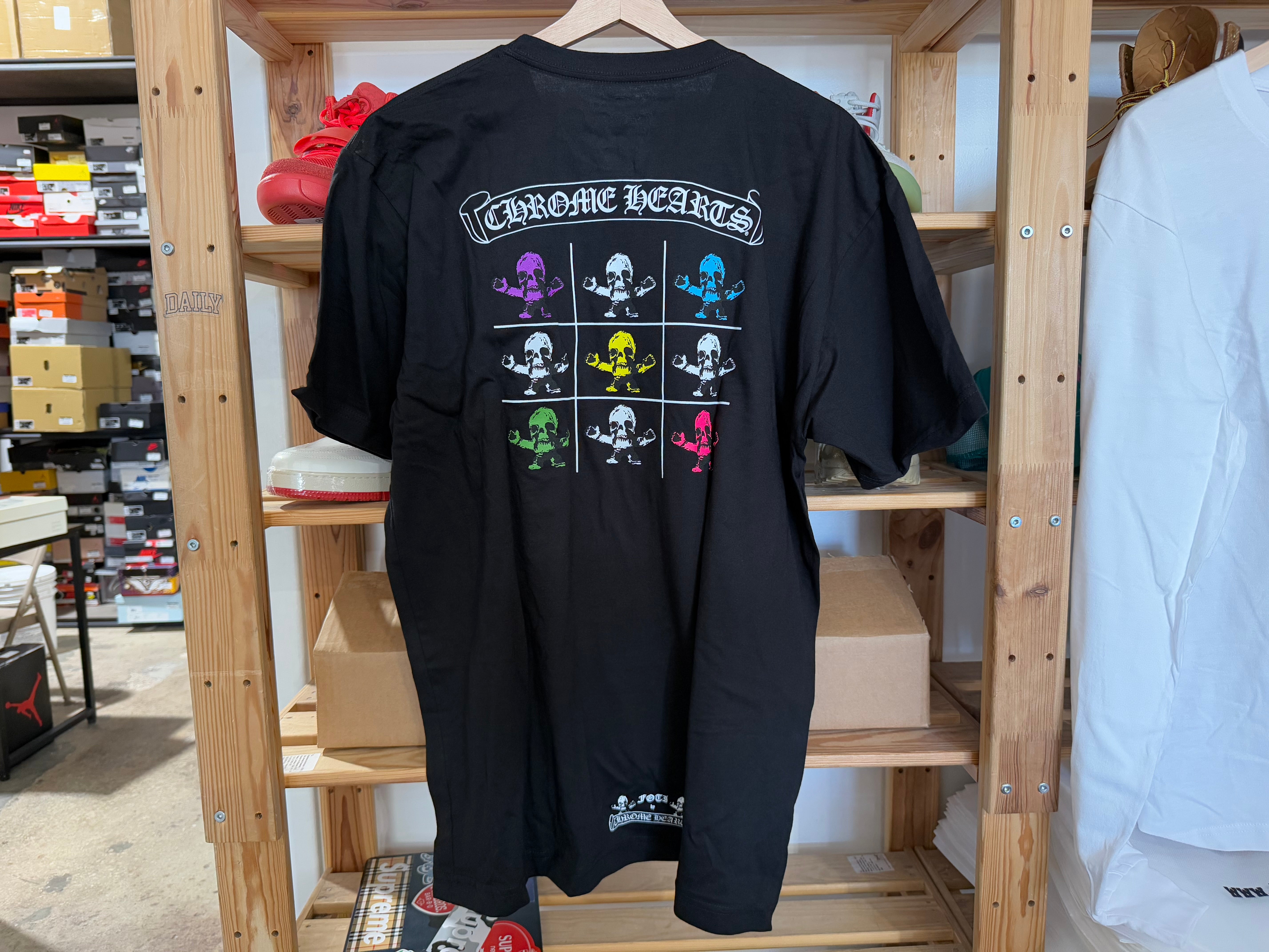 NEW Chrome Hearts FOTI Tak Teeter Tee - Black Size XL