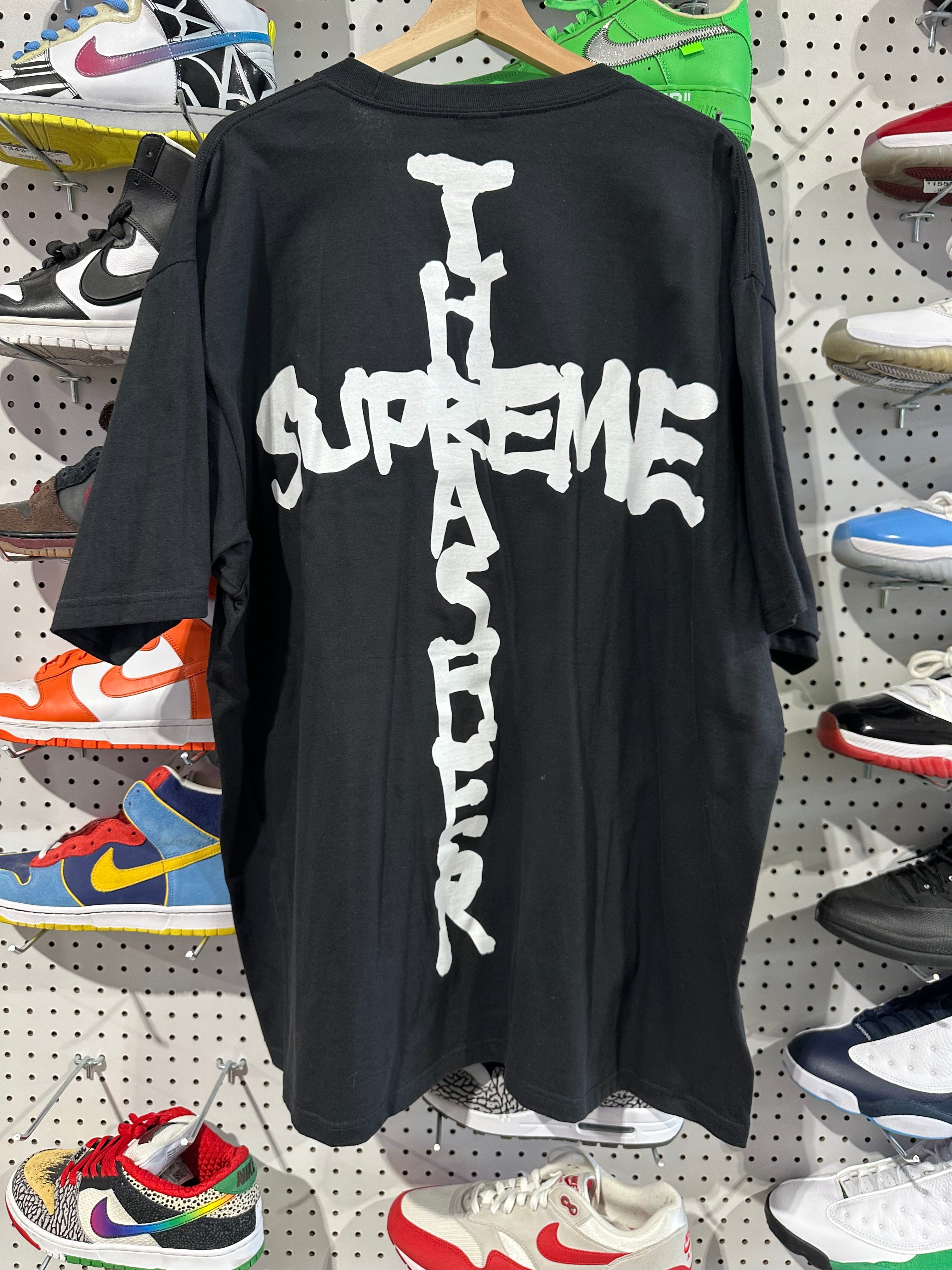 NEW Supreme Thrasher Cross Tee - Black Size XXL