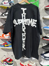 NEW Supreme Thrasher Cross Tee - Black Size XXL