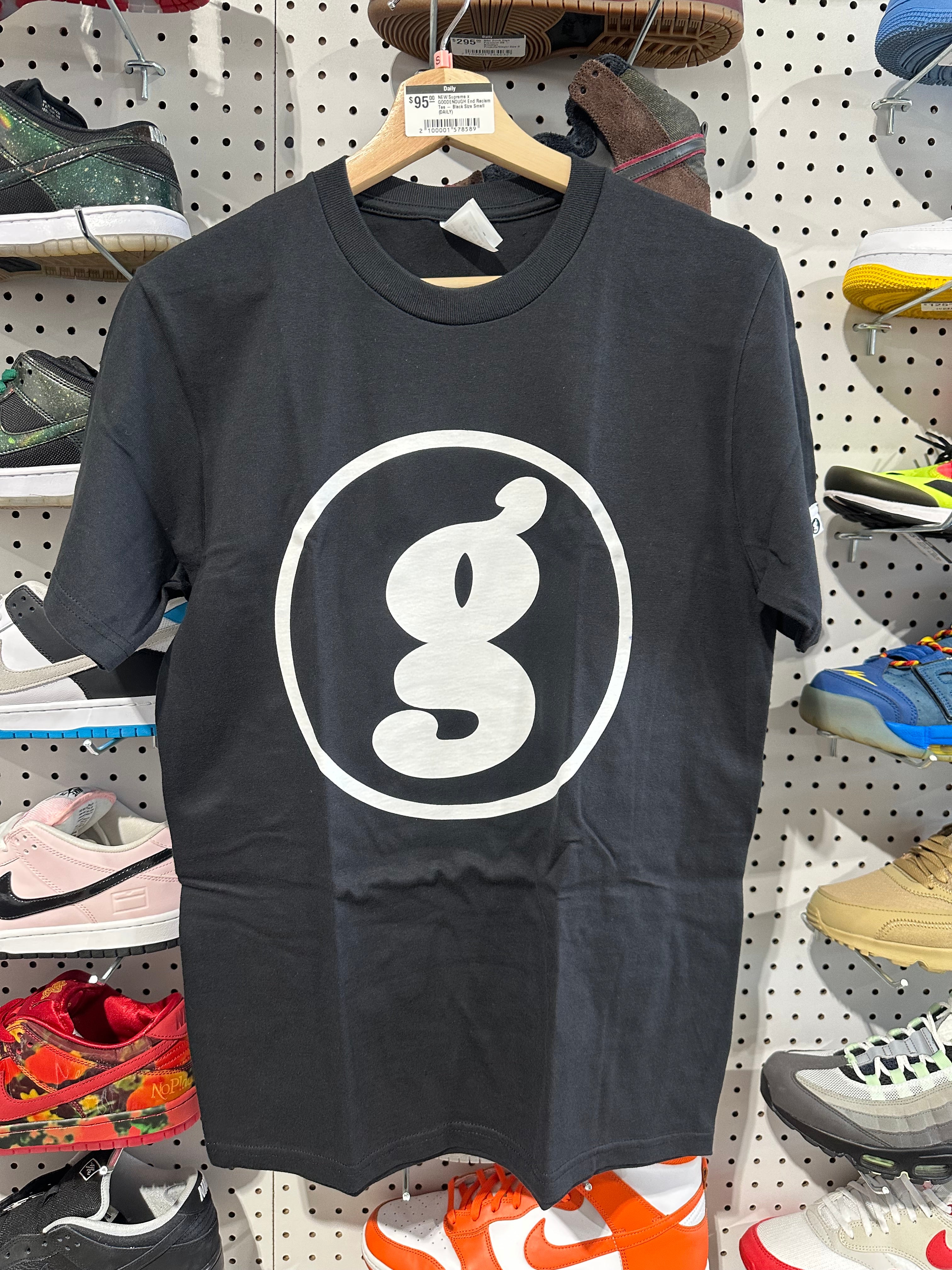 NEW Supreme x GOODENOUGH End Racism Tee - Black Size Medium