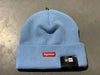 NEW Supreme x New Era Old English Beanie - Light Blue