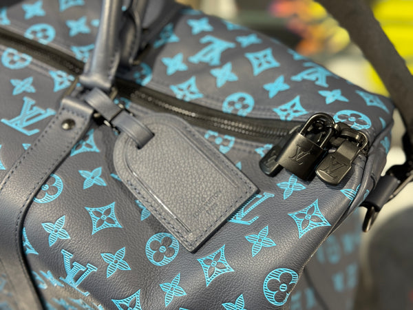 CLEAN LV Keepall Bandouliere 50 - Blue