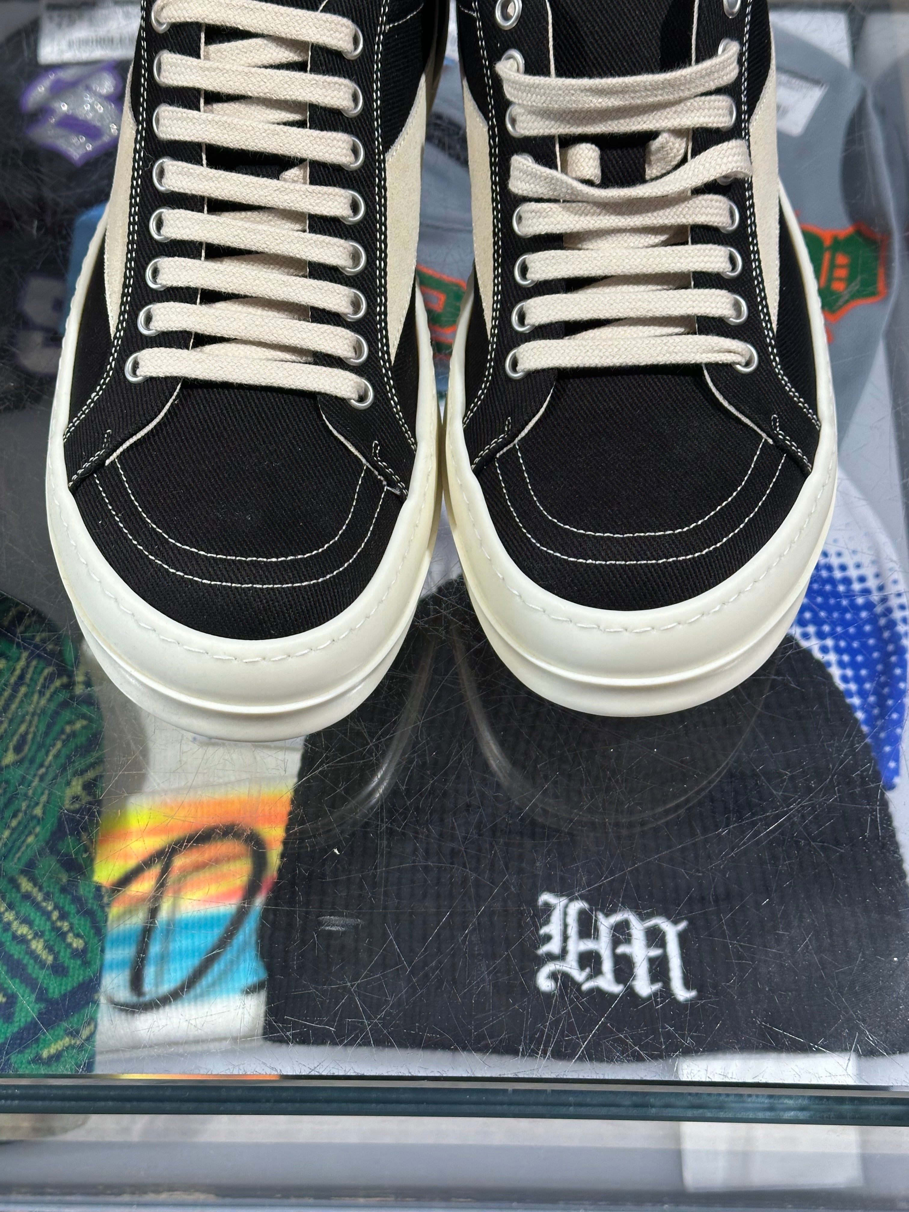Rick Owens DrkShdw Vintage Sneaker - Black/White Size 42U/9US