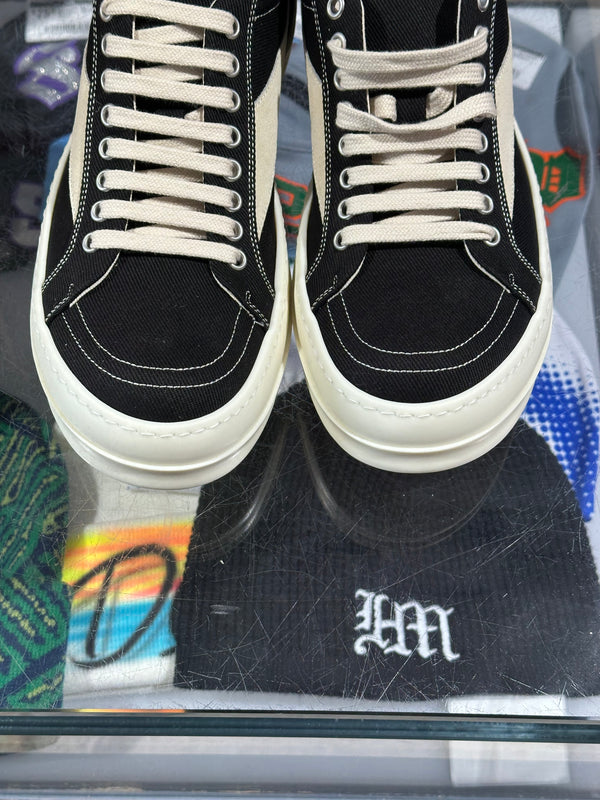 Rick Owens DrkShdw Vintage Sneaker - Black/White Size 42U/9US