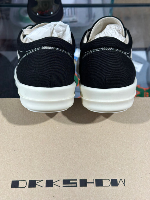 Rick Owens DrkShdw Vintage Sneaker - Black/White Size 42U/9US