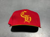 NEW Chrome Hearts 5 Panel Snapback - Red/Yellow