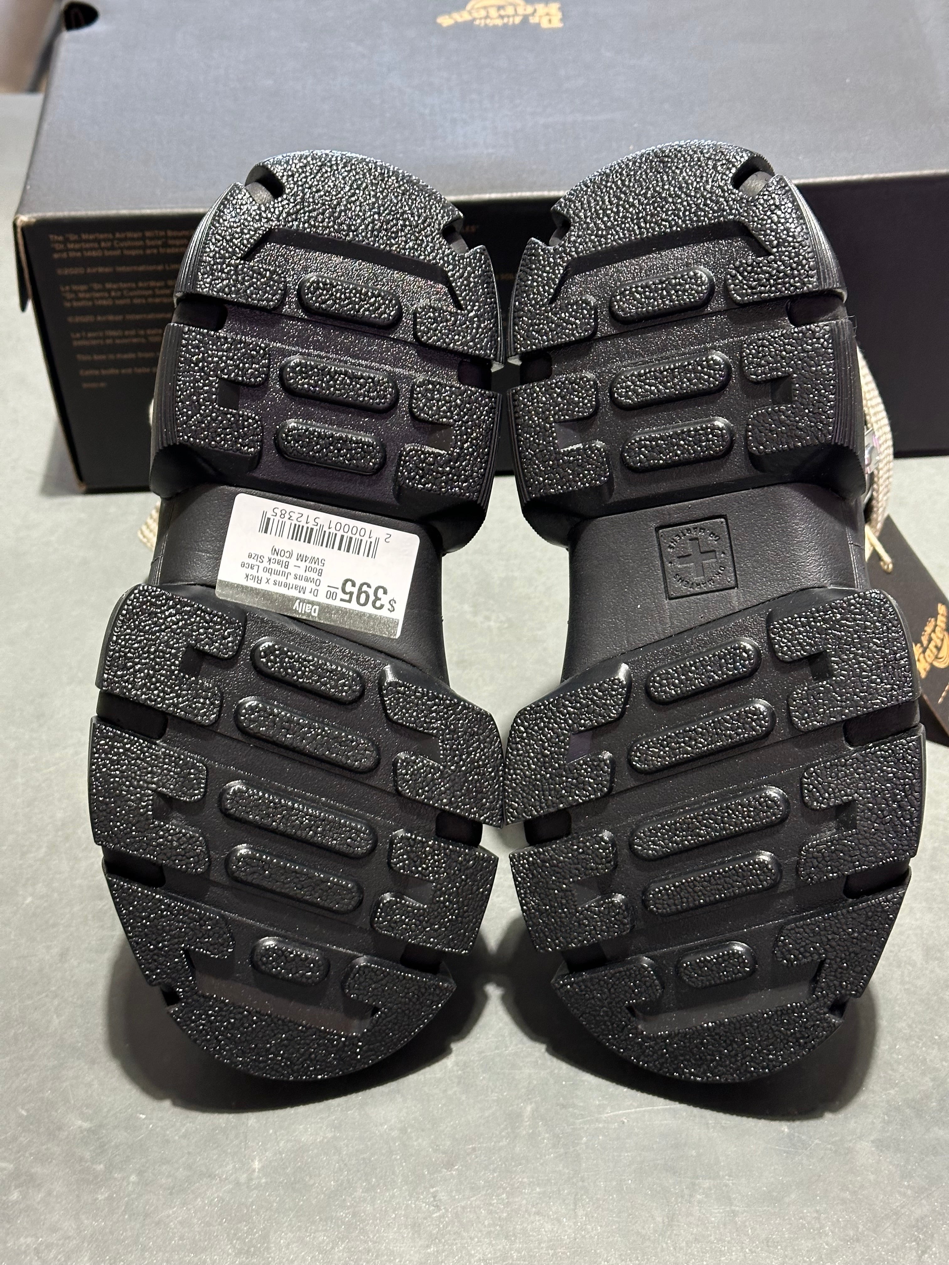 Dr Martens x Rick Owens Jumbo Lace Boot - Black Size 7W/6M