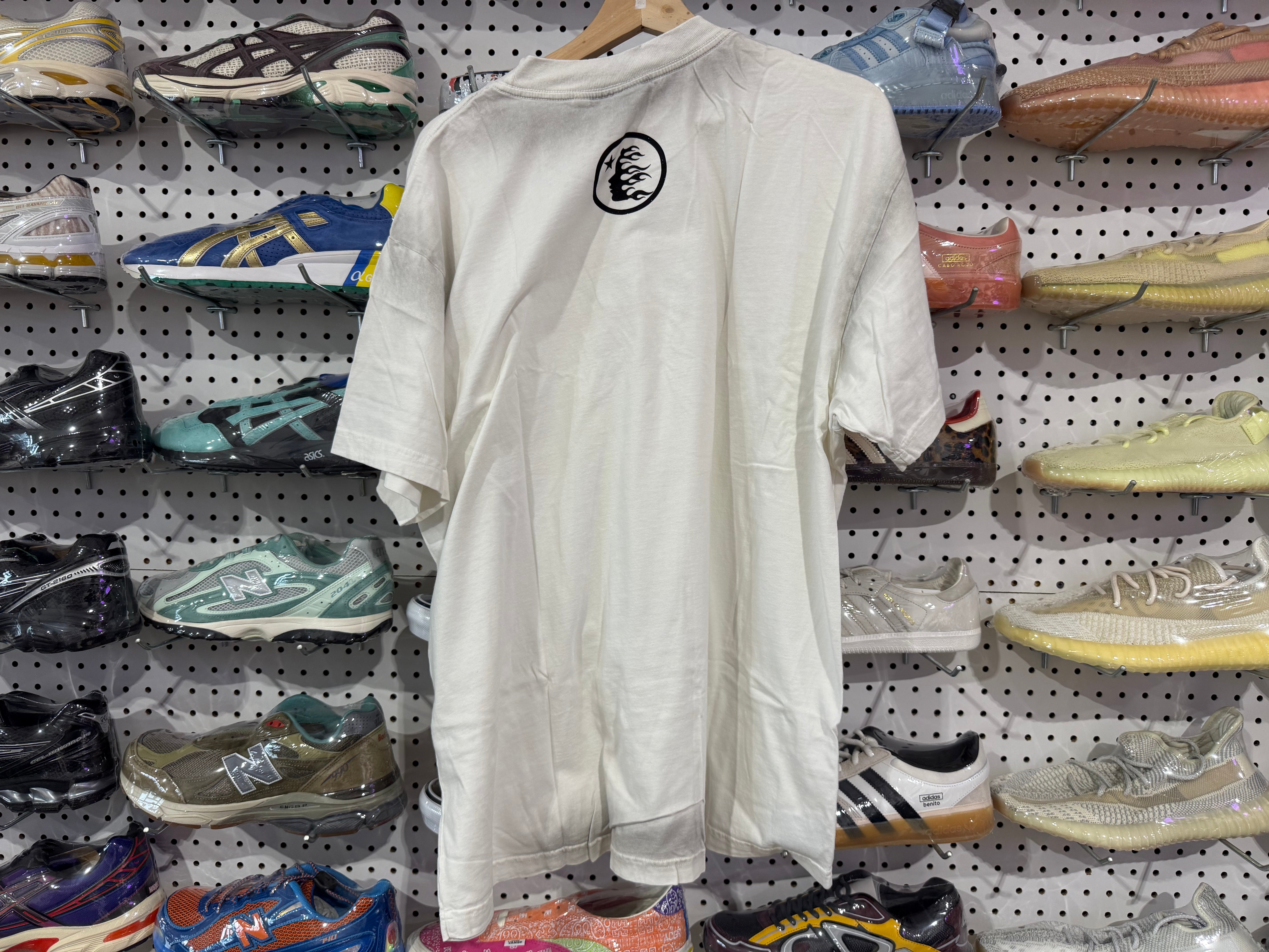 NEW Hellstar Box Logo Tee - White Size Large