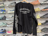 USED VTG Chrome Hearts Paris Longsleeve Tee - Black Size Large