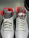 Air Jordan 5 Retro - Fire Red Silver Tongue 2020 Size 8.5