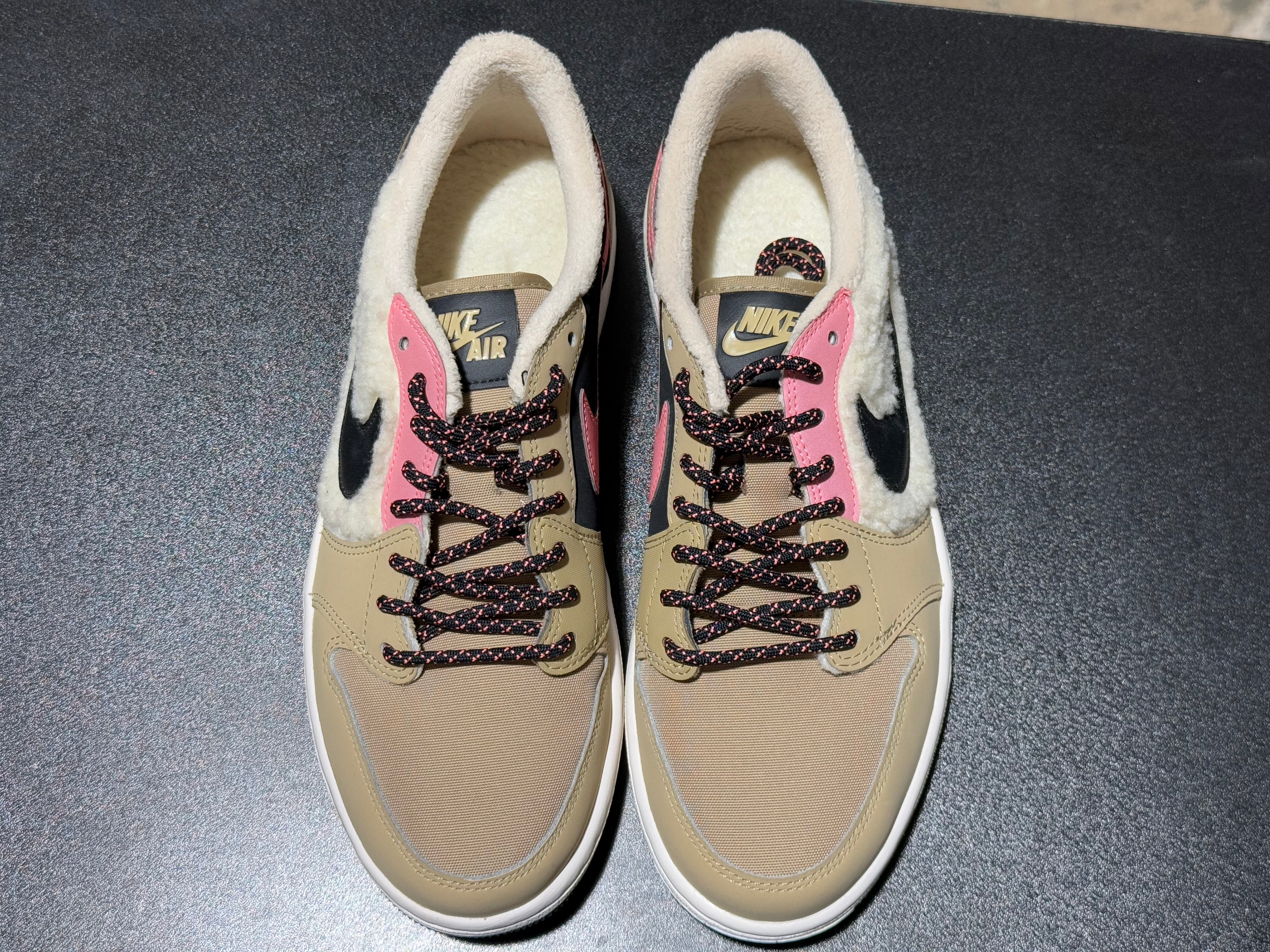 WMNS Air Jordan 1 Retro Low OG - Fleece/Parachute Beige Size 9W/7.5M