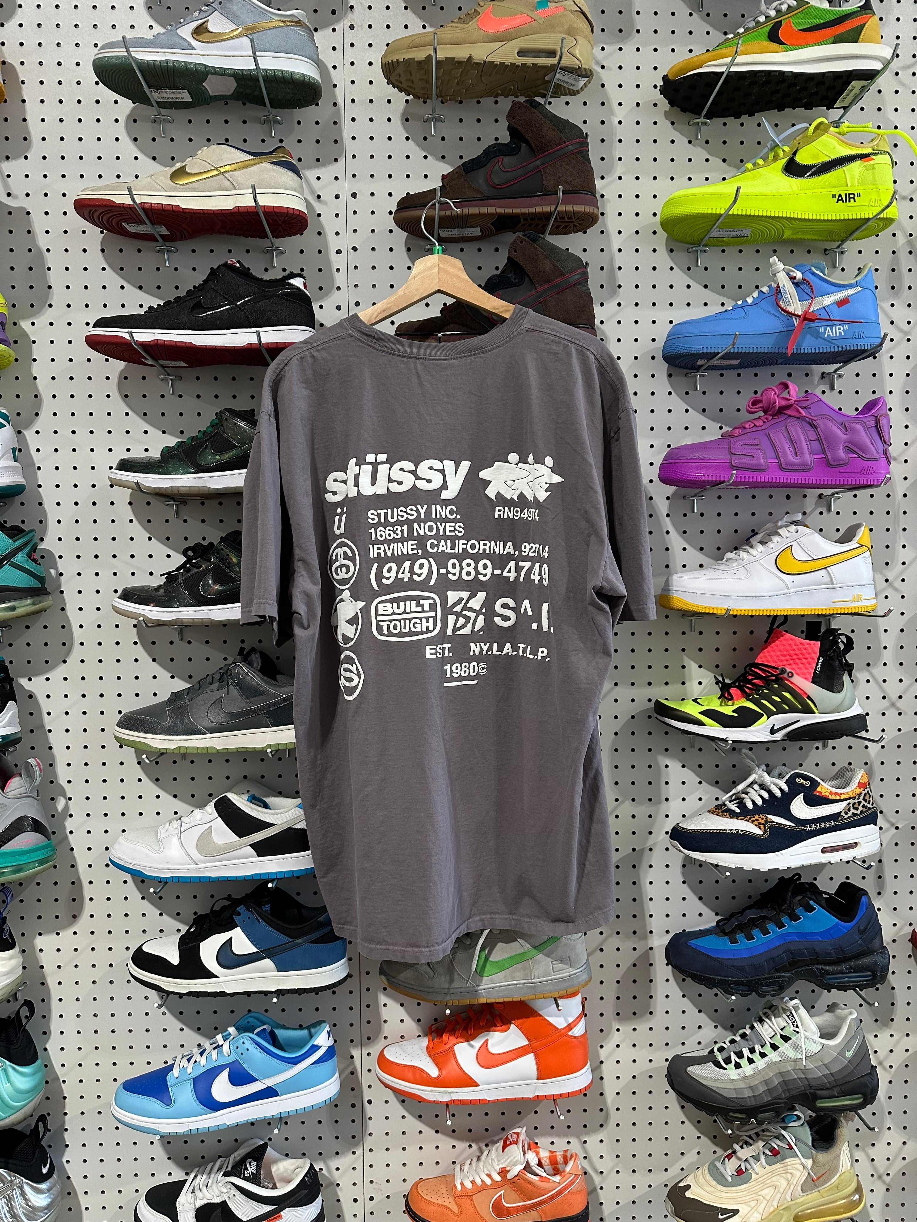 USED Stussy INC. Tee - Grey Size XL