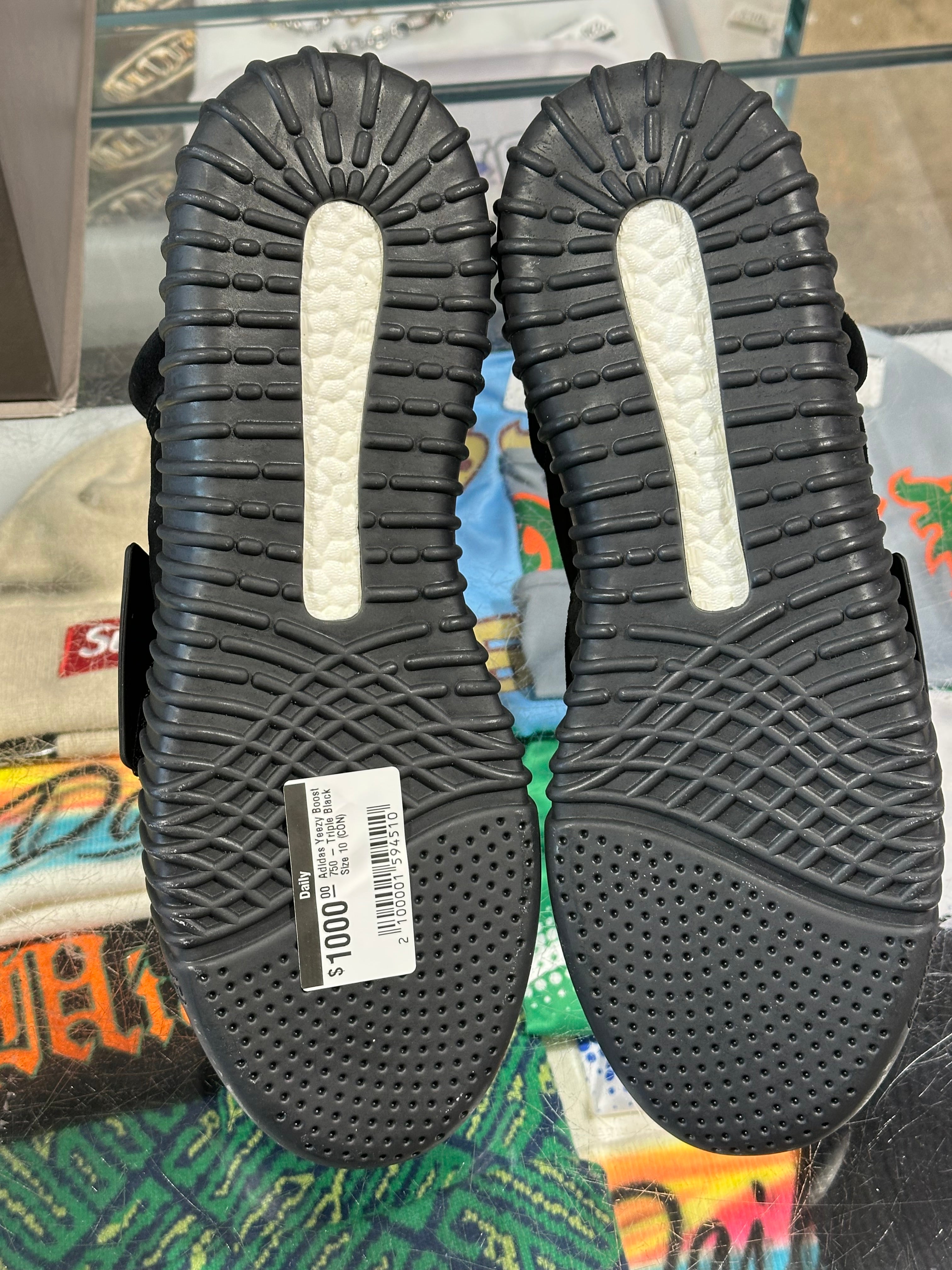 Adidas Yeezy Boost 750 - Triple Black Size 10