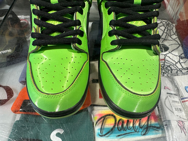 Nike SB Dunk Low Pro QS - Powerpuff Girls/Buttercup Size 11.5