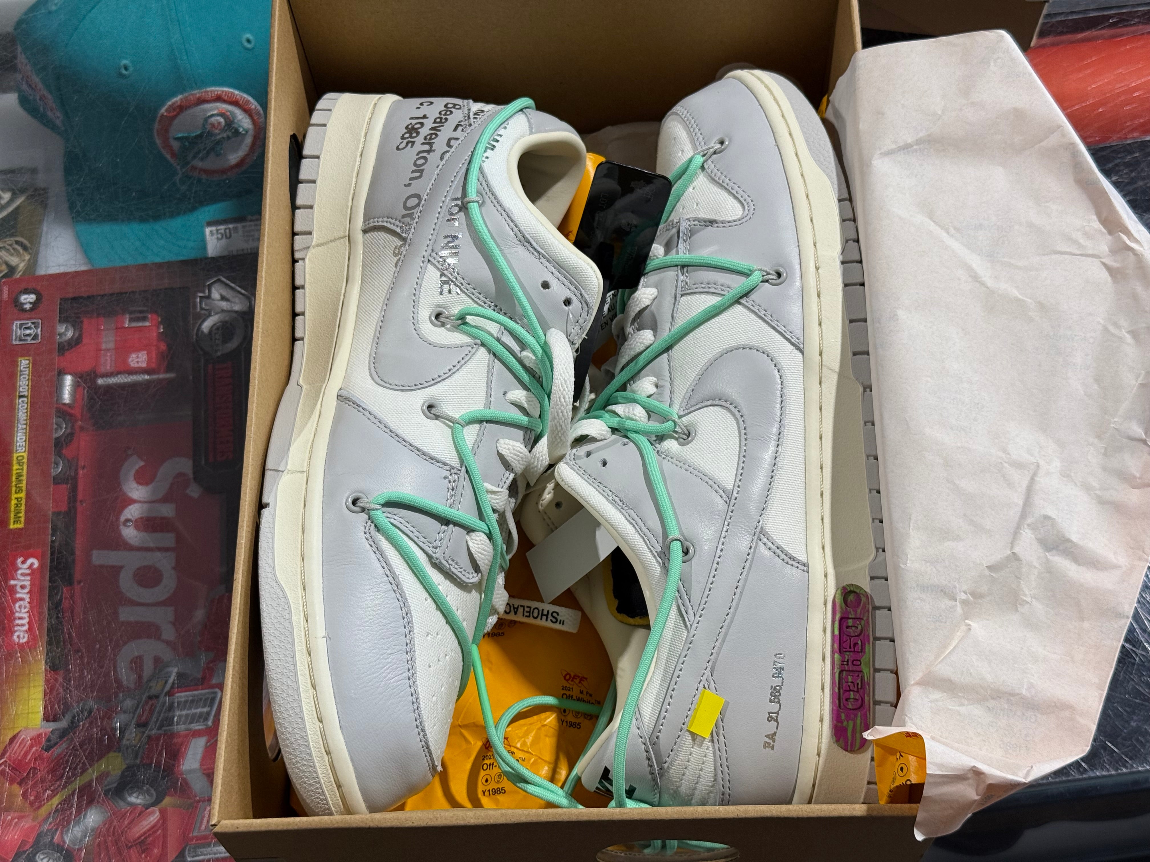 Nike Dunk Low / Off White - Lot 4 Size 13
