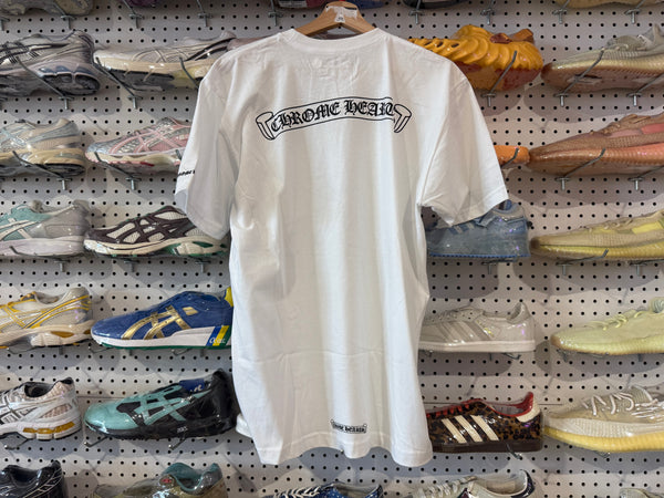 NEW Chrome Hearts Scroll Pocket Tee - White Size Large