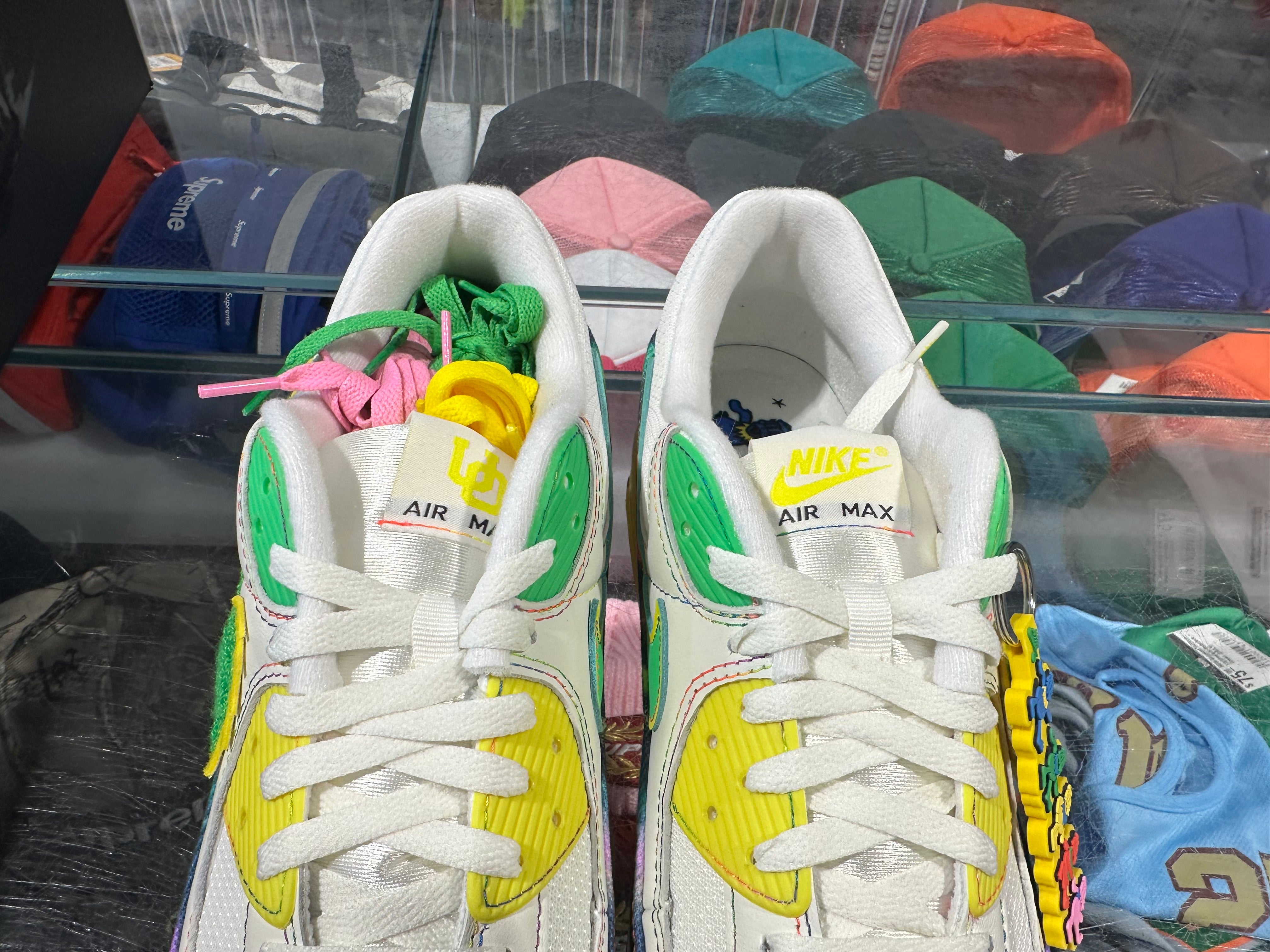 Nike Air Max 90 University Of Oregon x Grateful Dead - White Size 12
