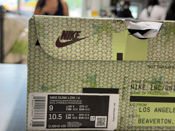 Nike Dunk Low / Union - Passport/Argon Size 9