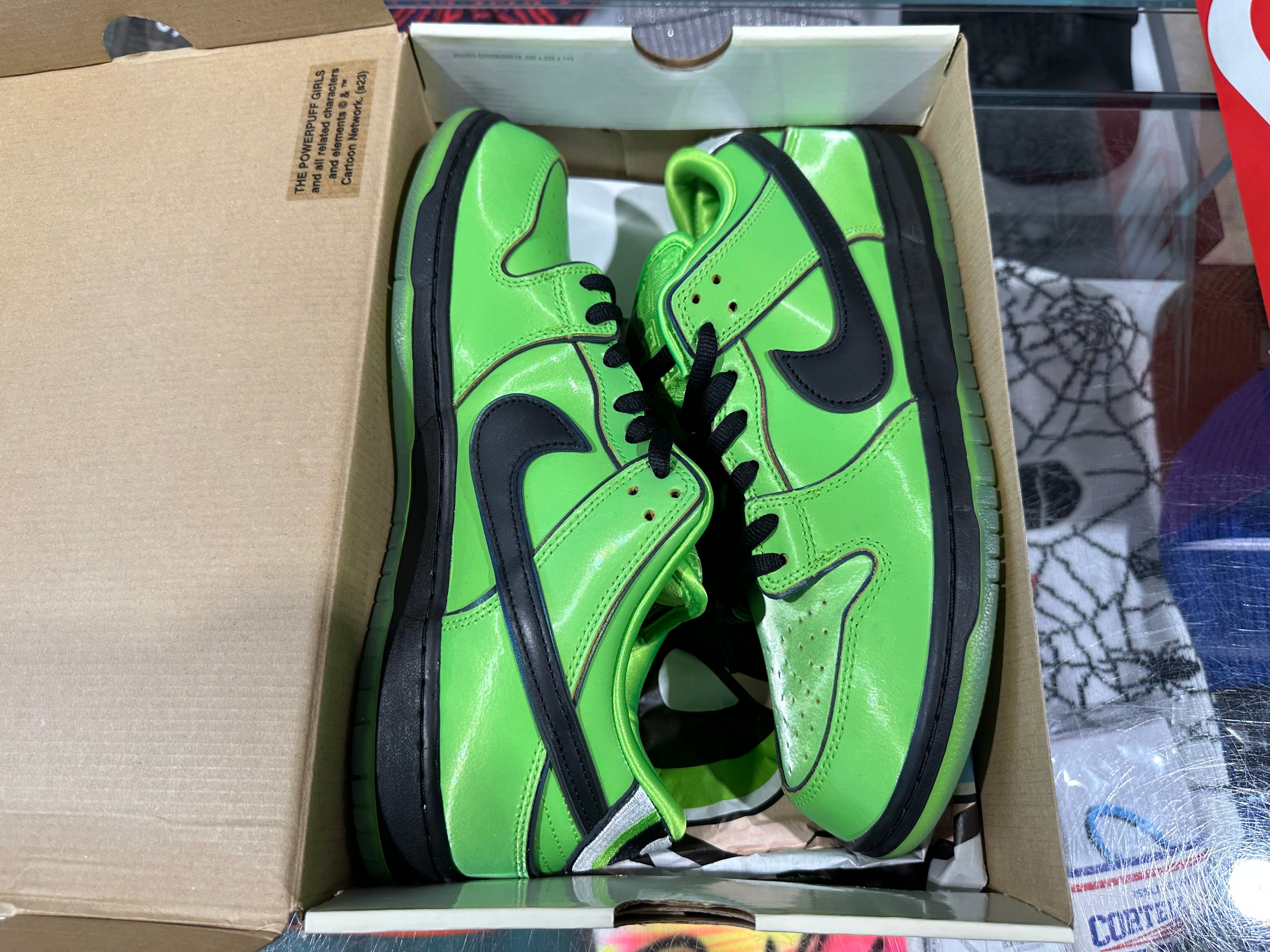 Nike SB Dunk Low Pro QS - Powerpuff Girls/Buttercup Size 11.5