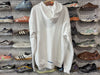 NEW Chome Hearts Fleece Zip Up Hoodie - White/Blue Size XL
