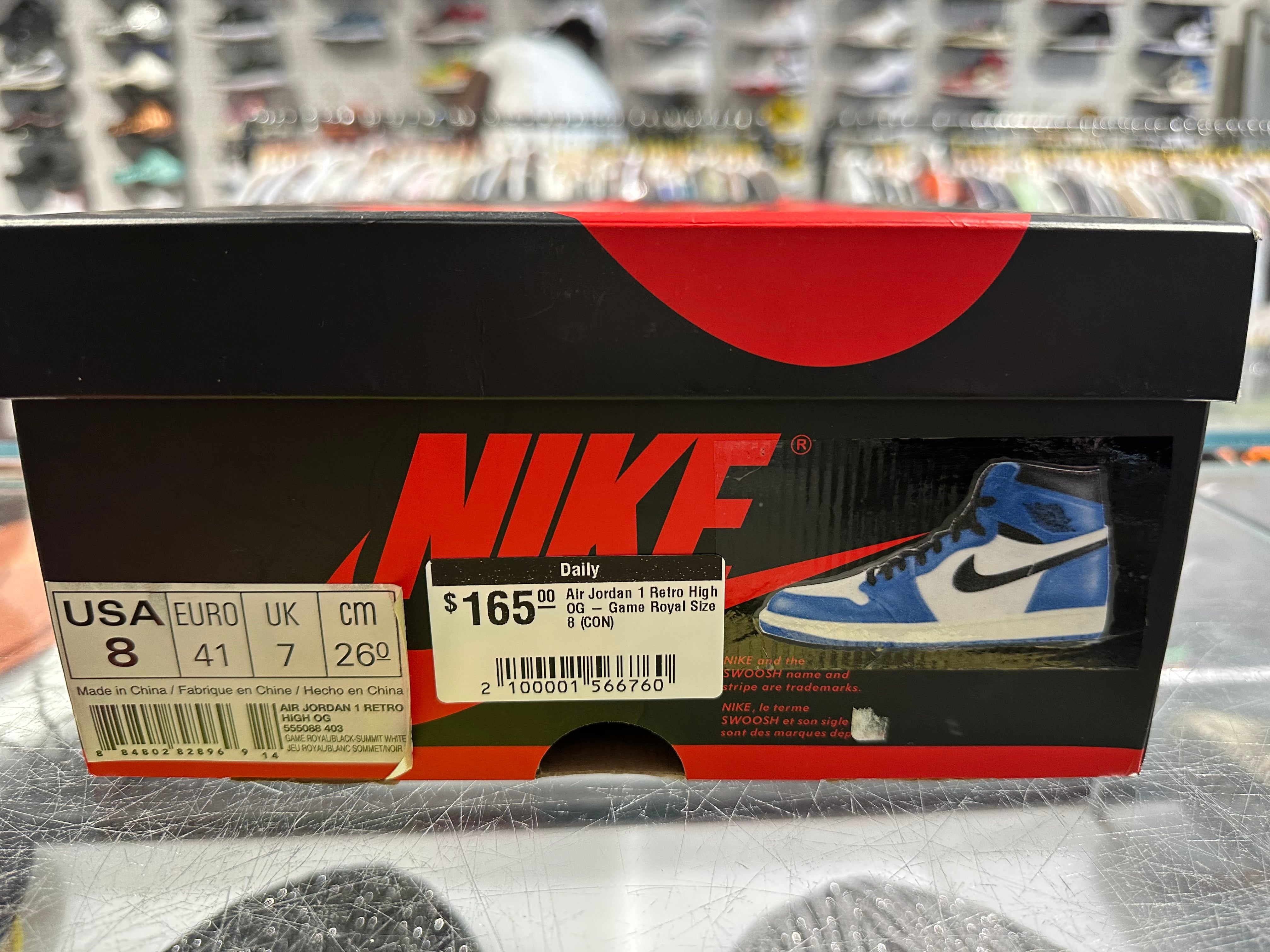 Air Jordan 1 Retro High OG - Game Royal Size 8
