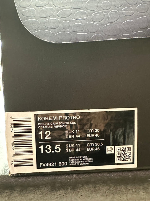 Nike Kobe 6 Protro - Reverse Grinch Size 12