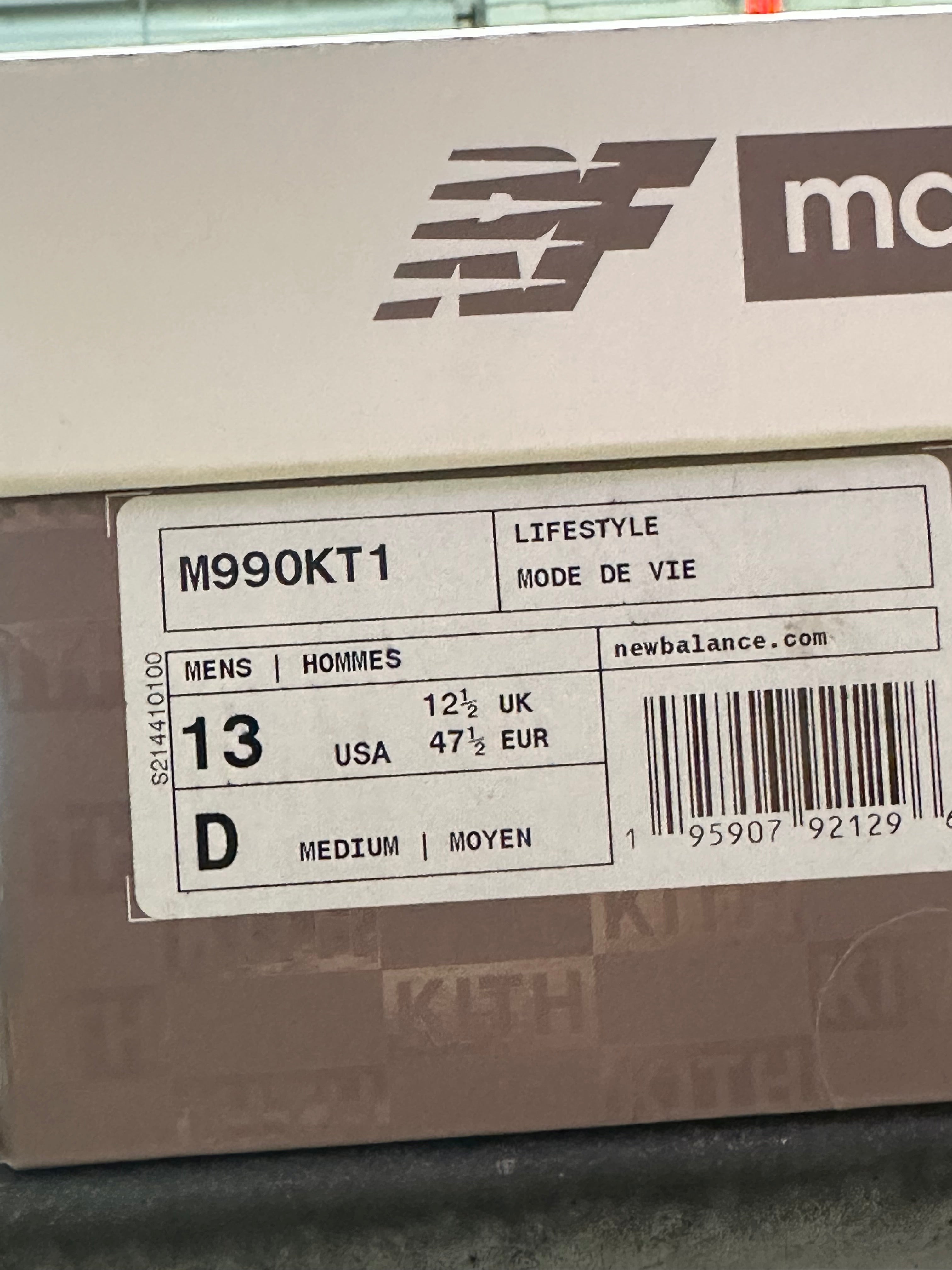 New Balance 990v1 - Kith Dusty Rose Size 13
