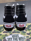 Vans x Bape sk8 Hi - Black/White Size 9