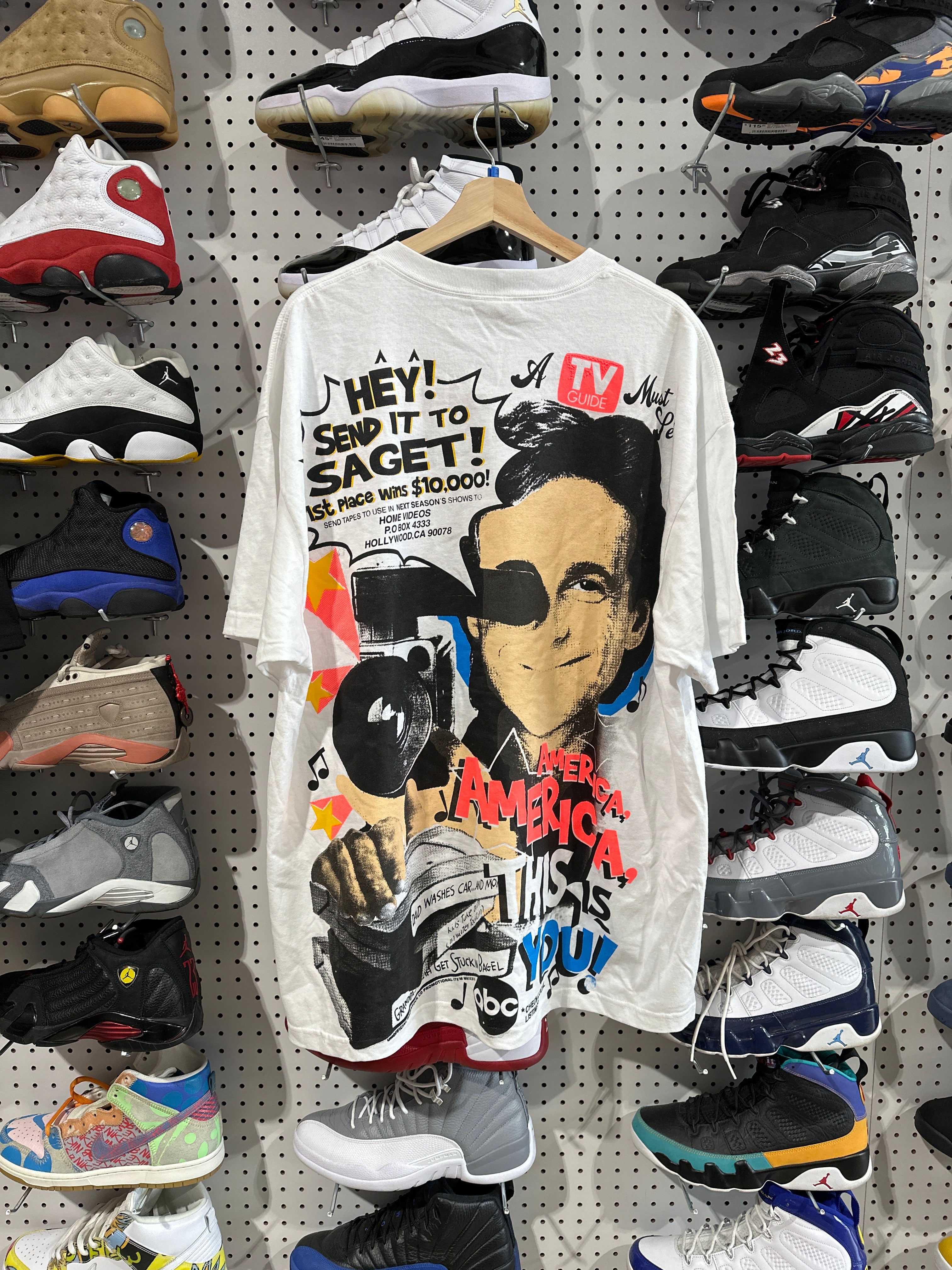 NEW Backstock CO Send it Saget Tee - White Size XXL