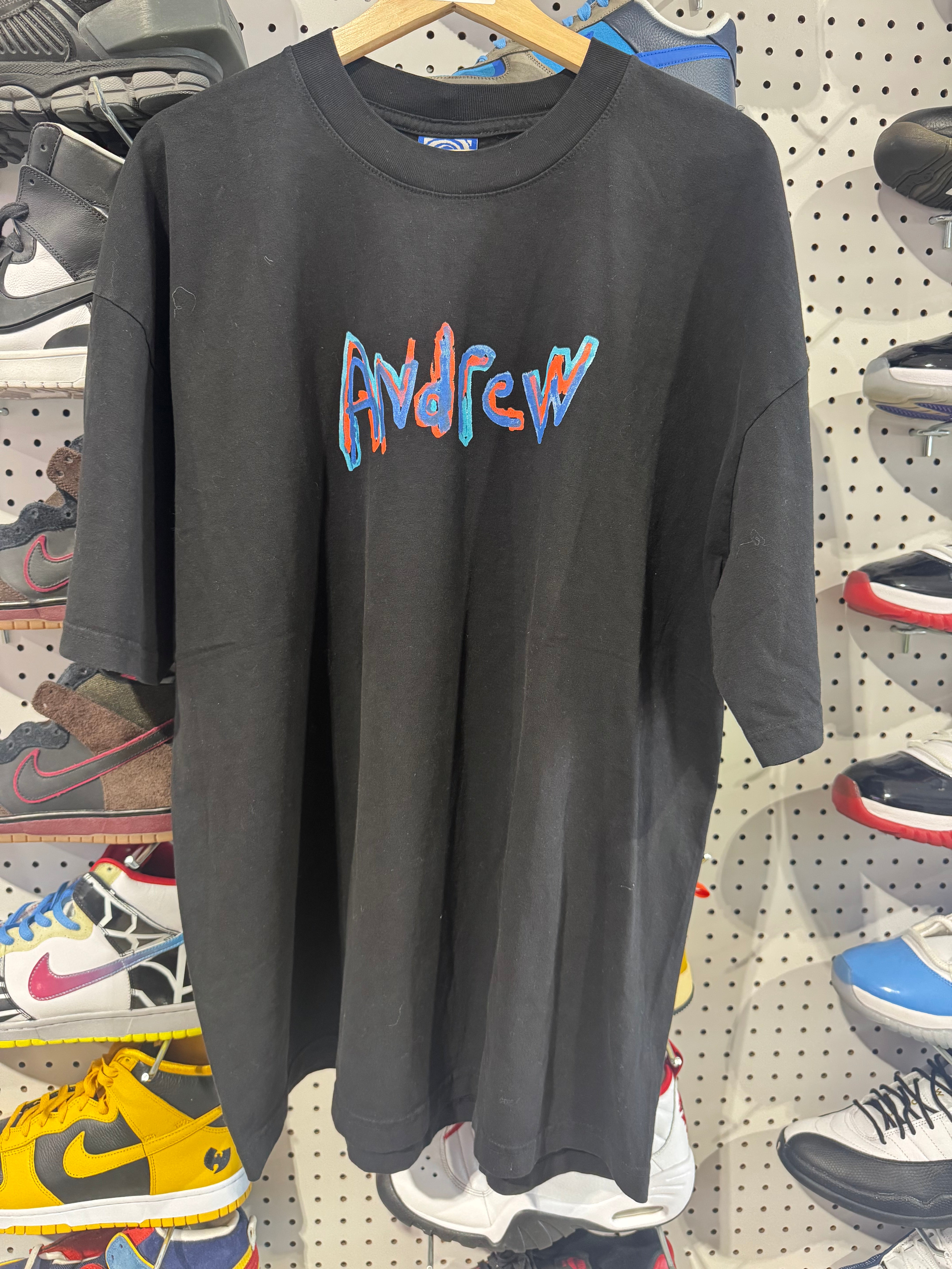 NEW Andrew x Harmony Korine Tee - Black Size XL