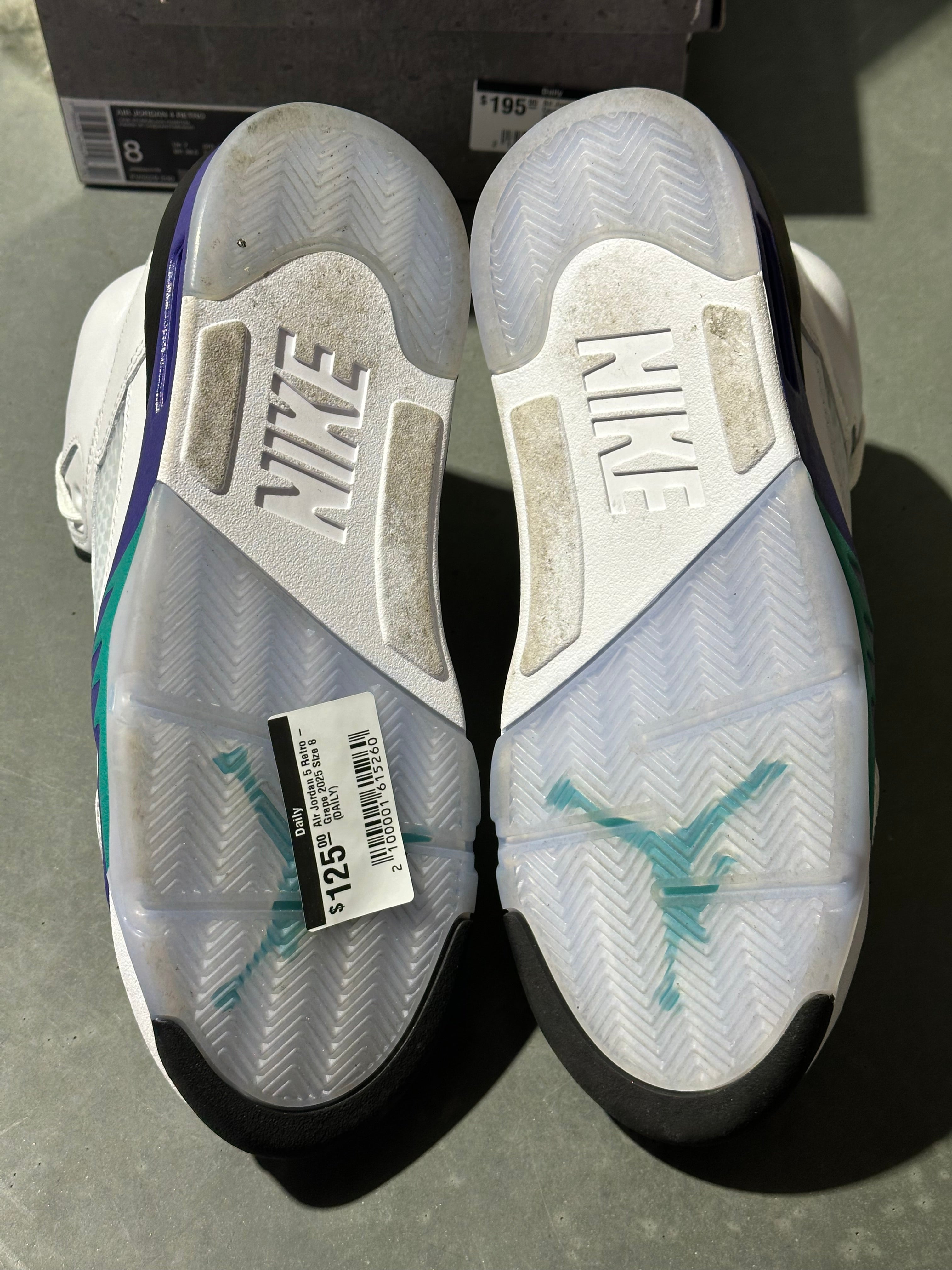 Air Jordan 5 Retro - Grape 2025 Size 8