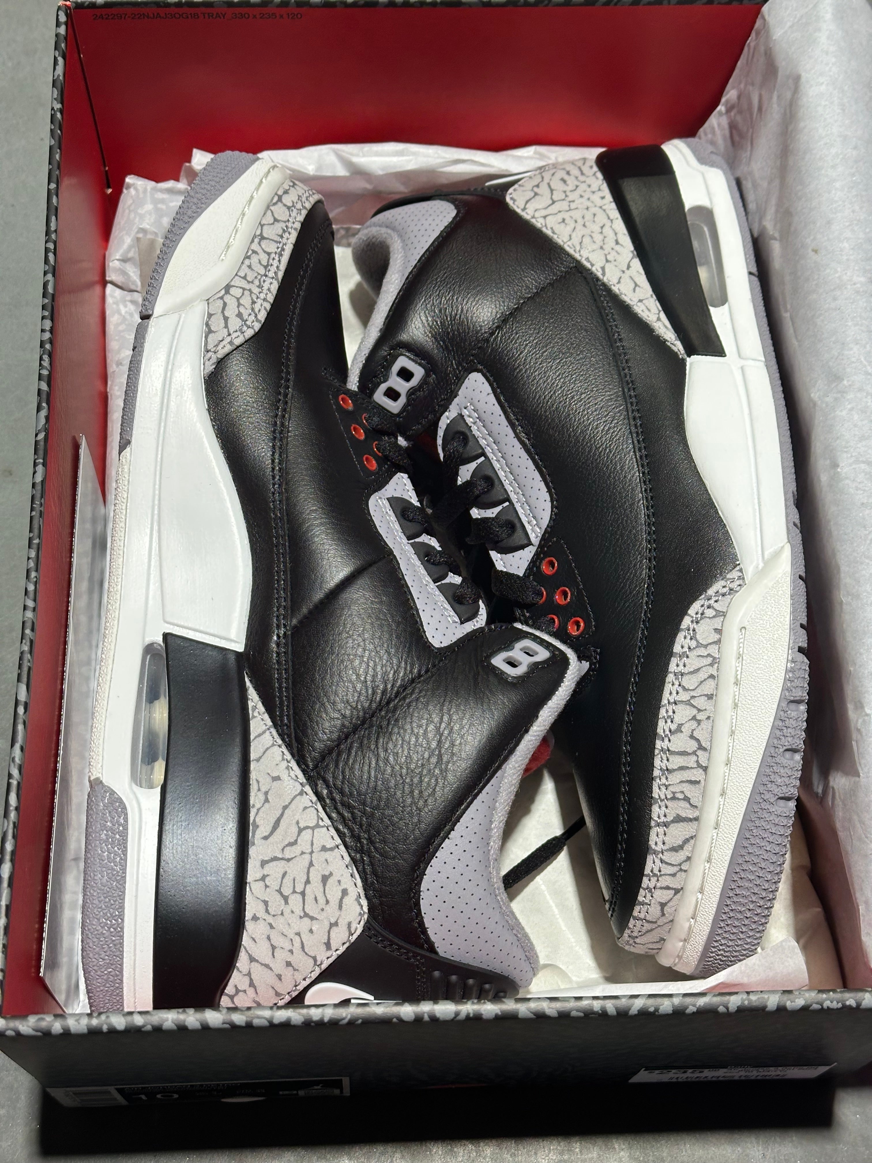 Air Jordan 3 Retro OG - Black Cement 2024 Size 10