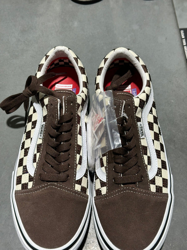 Vans Old Skool Supreme Swarovski - Brown Size 8.5